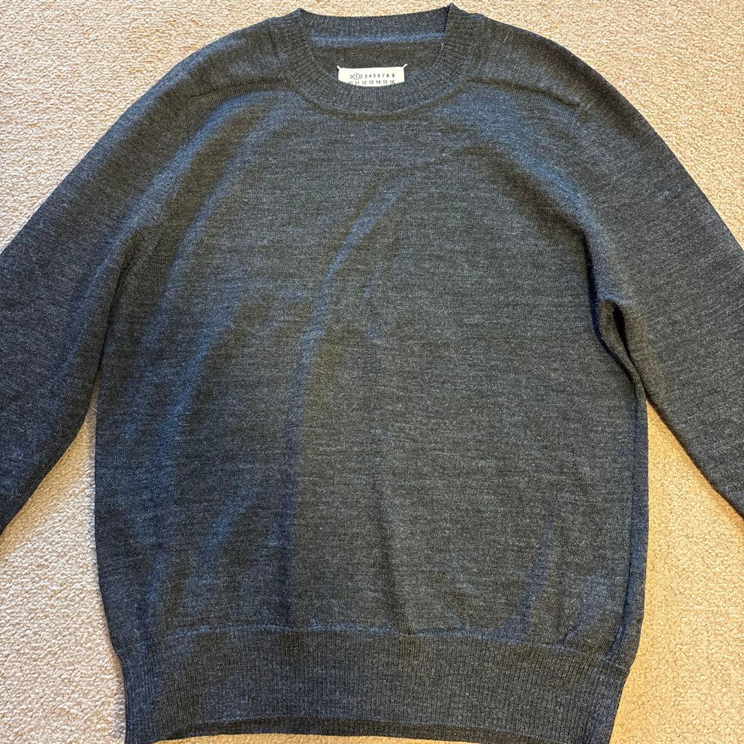 美品 メゾンマルジェラ エルボーパッチニット XS