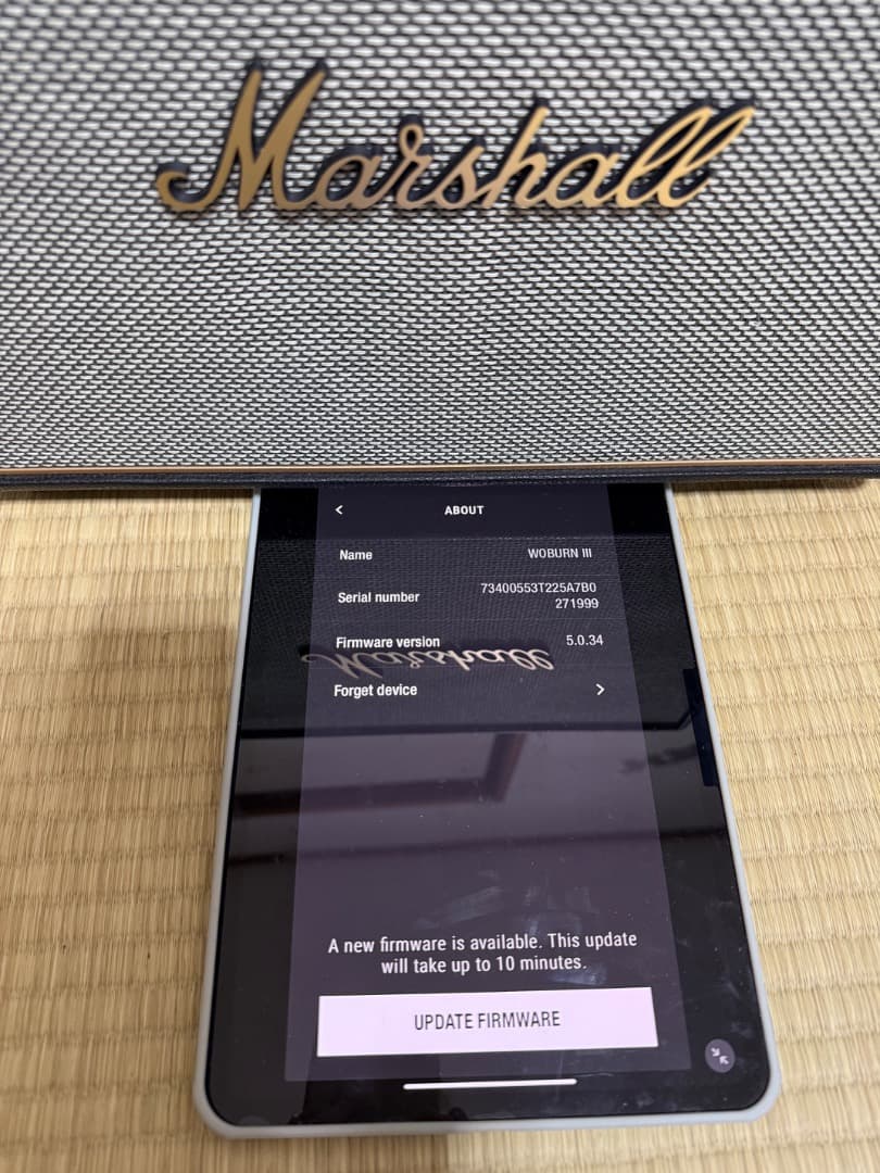 スピーカー・ウーファー Marshall woburn3