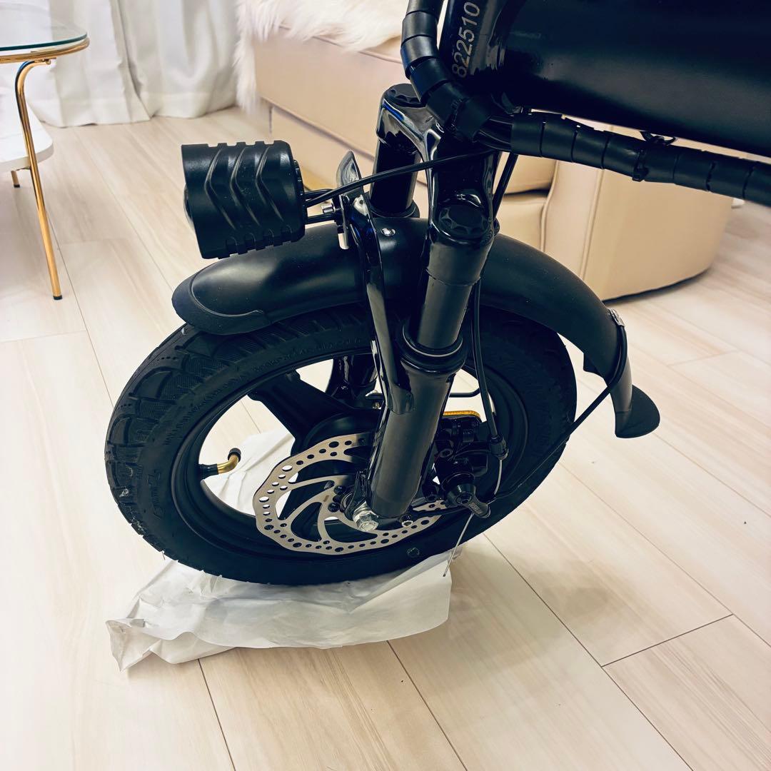折りたたみ式電動アシスト自転車 黒
