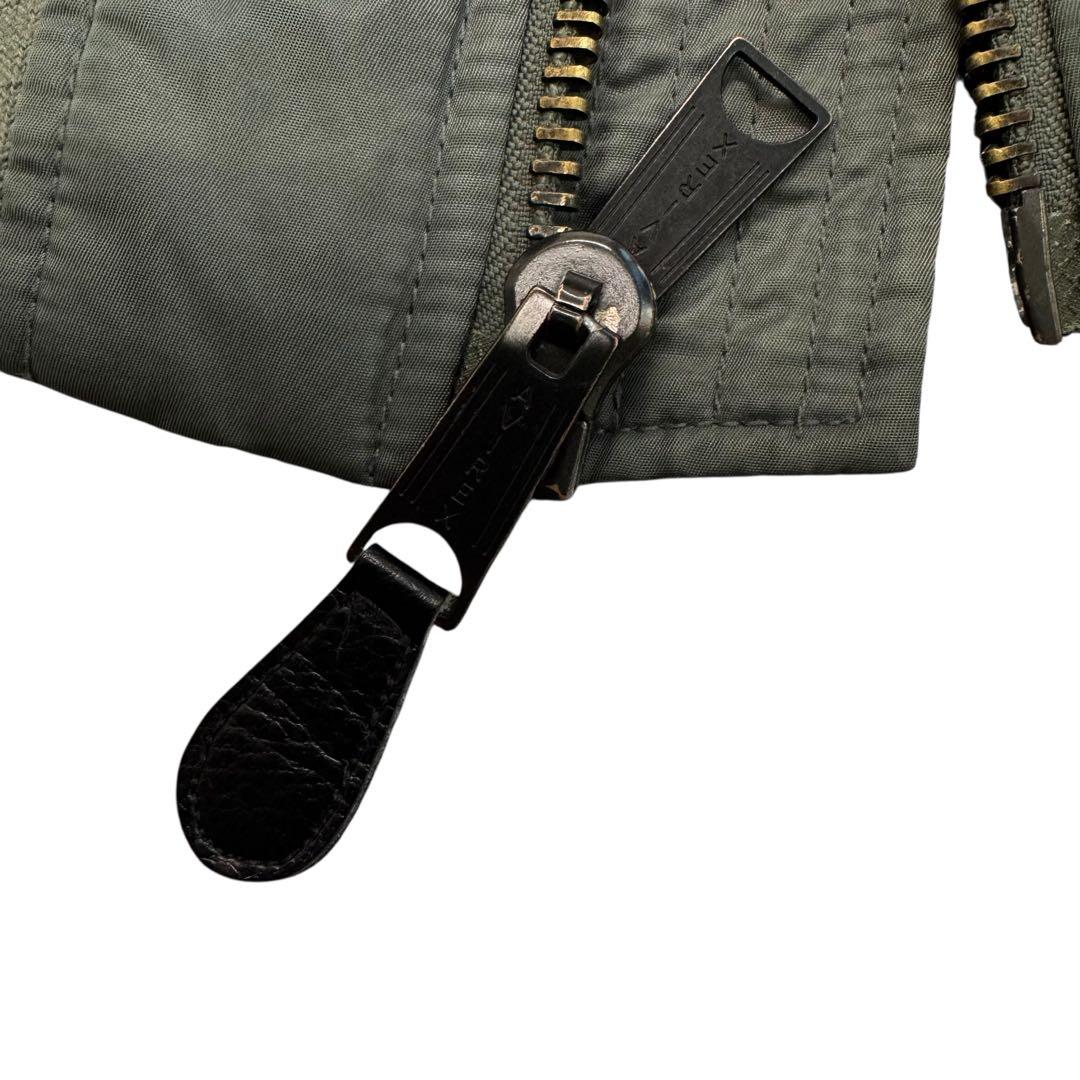 AVIREX スヌーピー コラボ MA1 ボンバージャケット セージ L