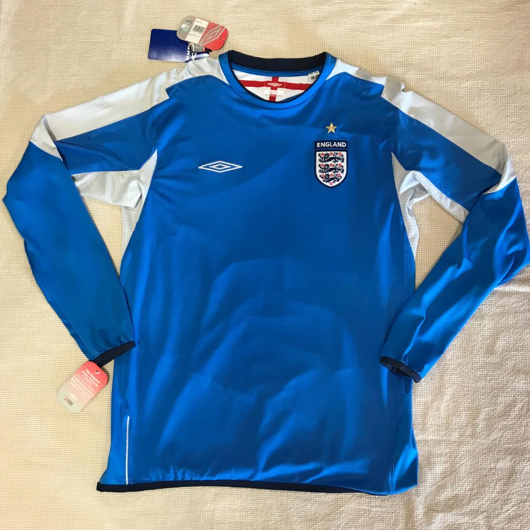 アンブロ　2004イングランド代表レプリカＧＫシャツ　サックス　US Lサイズ