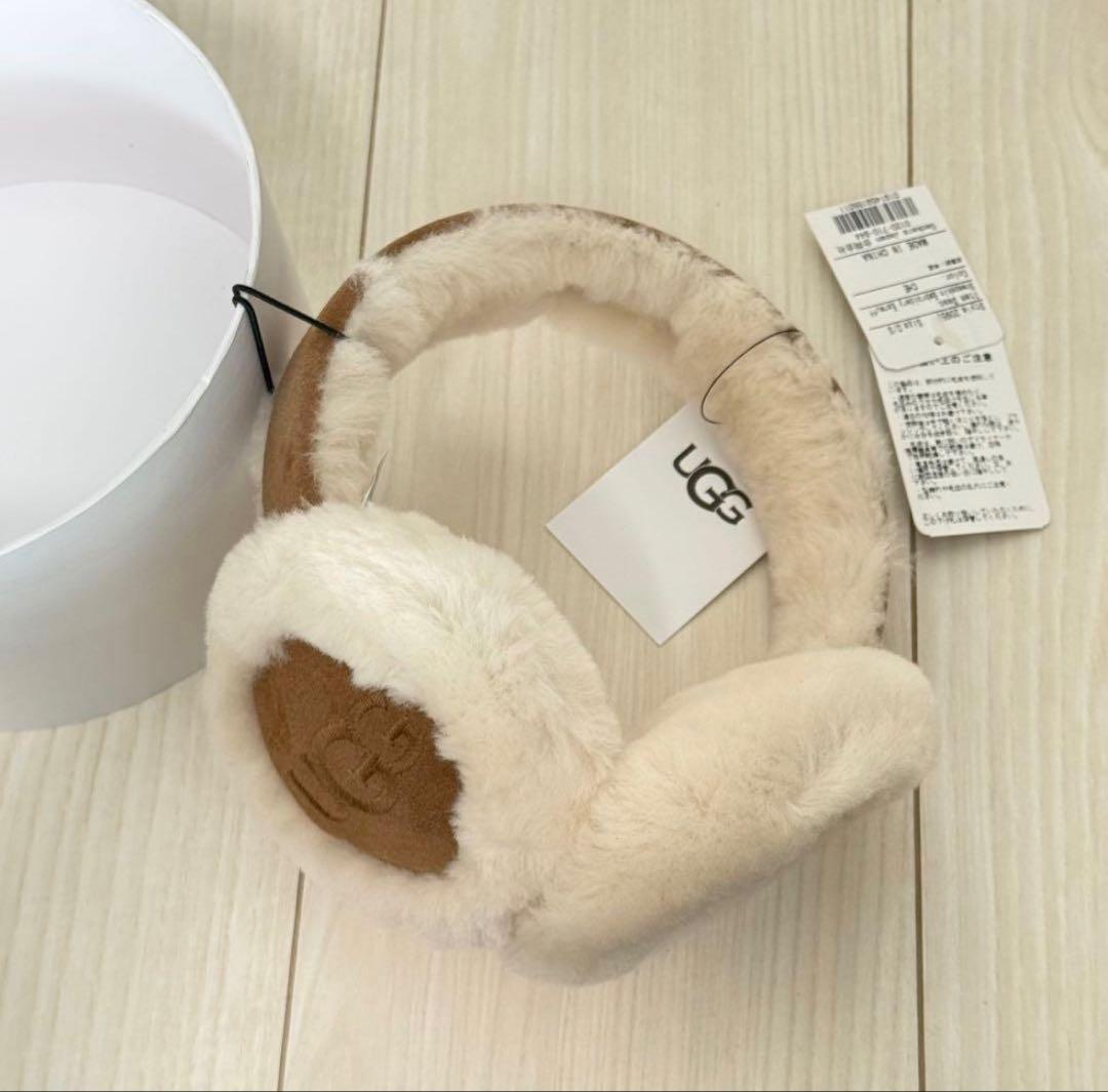 UGG シープスキン イヤーマフ ベージュ