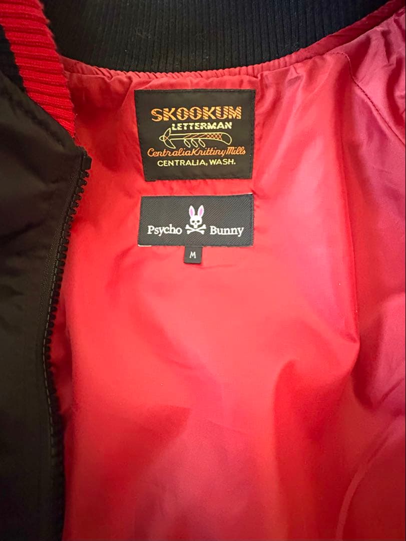 最終値下げ【美品】SKOOKUM × Psycho Bunnyコラボスカジャン