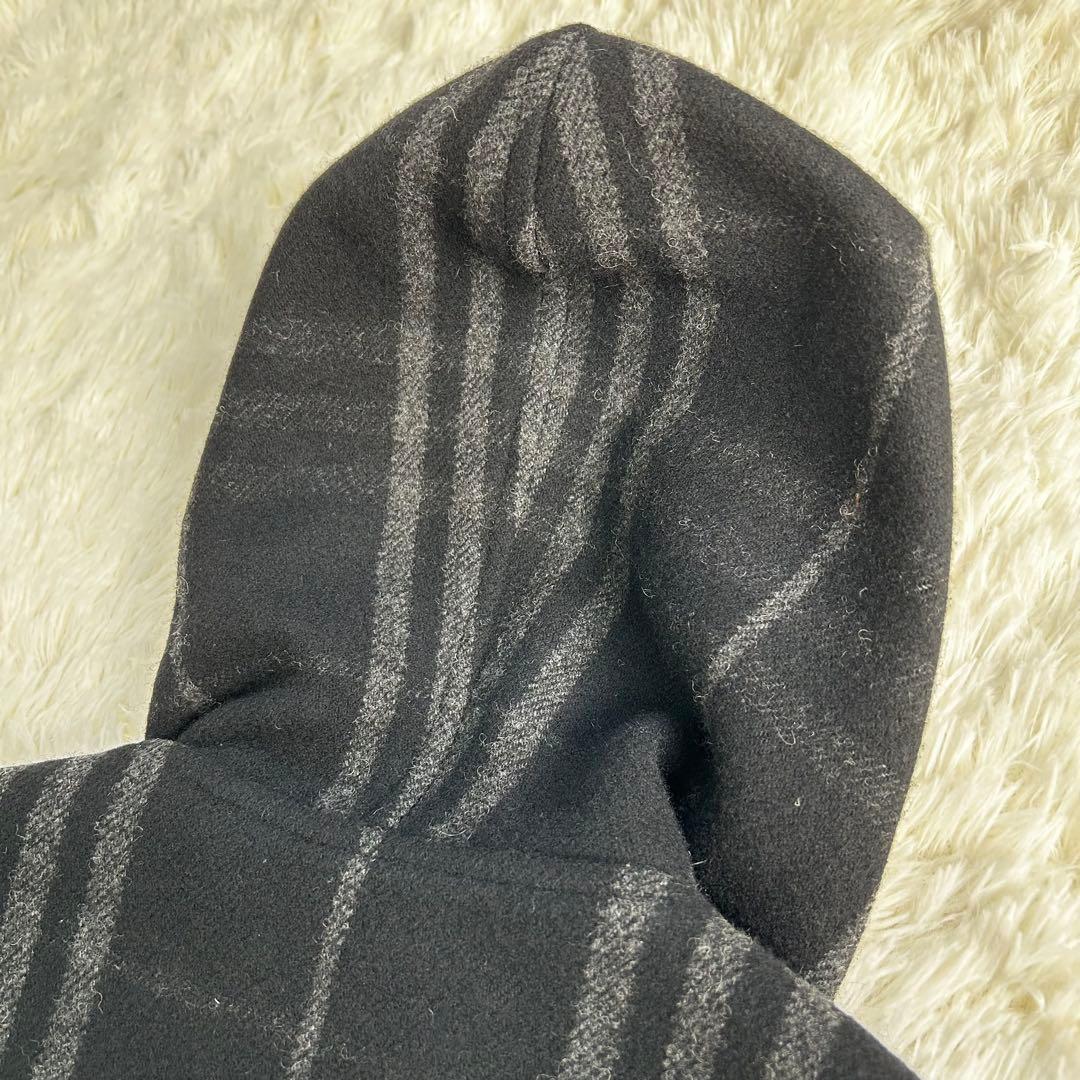 【希少】バーバリーブルーレーベル　ダッフルコート　全面チェック　ウール