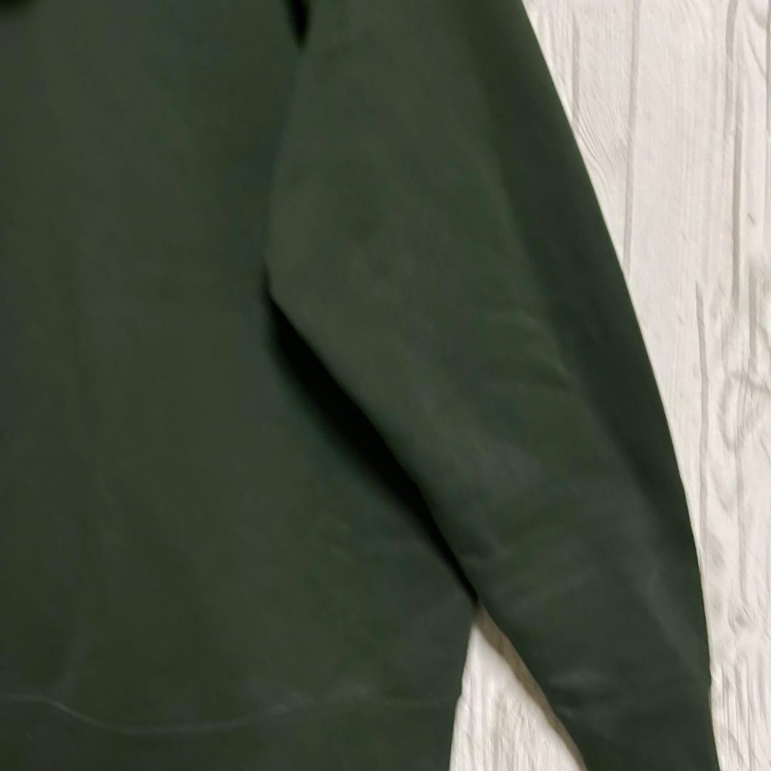 タグ付◆ノースフェイル　フーディジップスウェットパーカー　L　緑　フード飾り