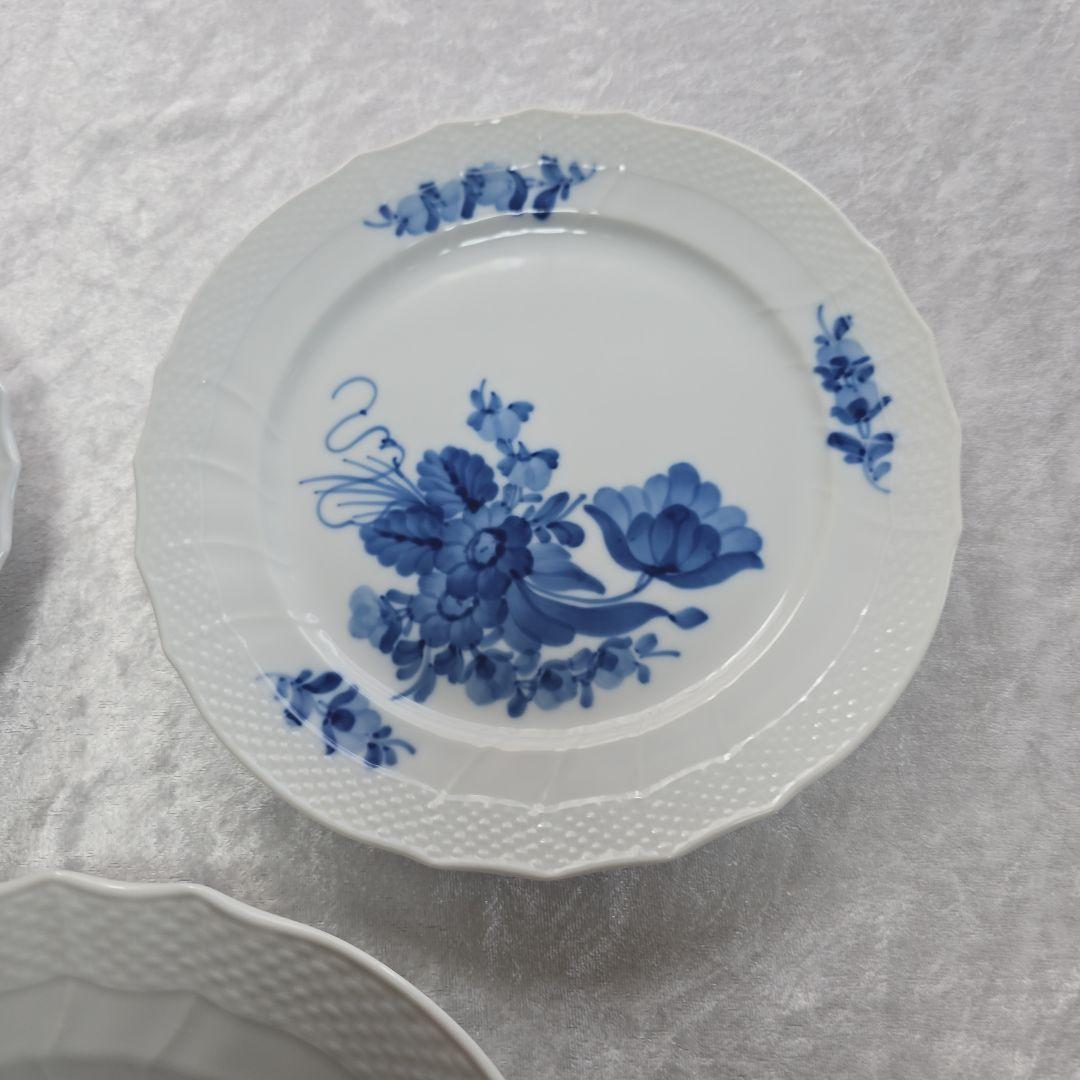 ロイヤルコペンハーゲン ブルーフルーテッド ブルーフラワー　3枚セット