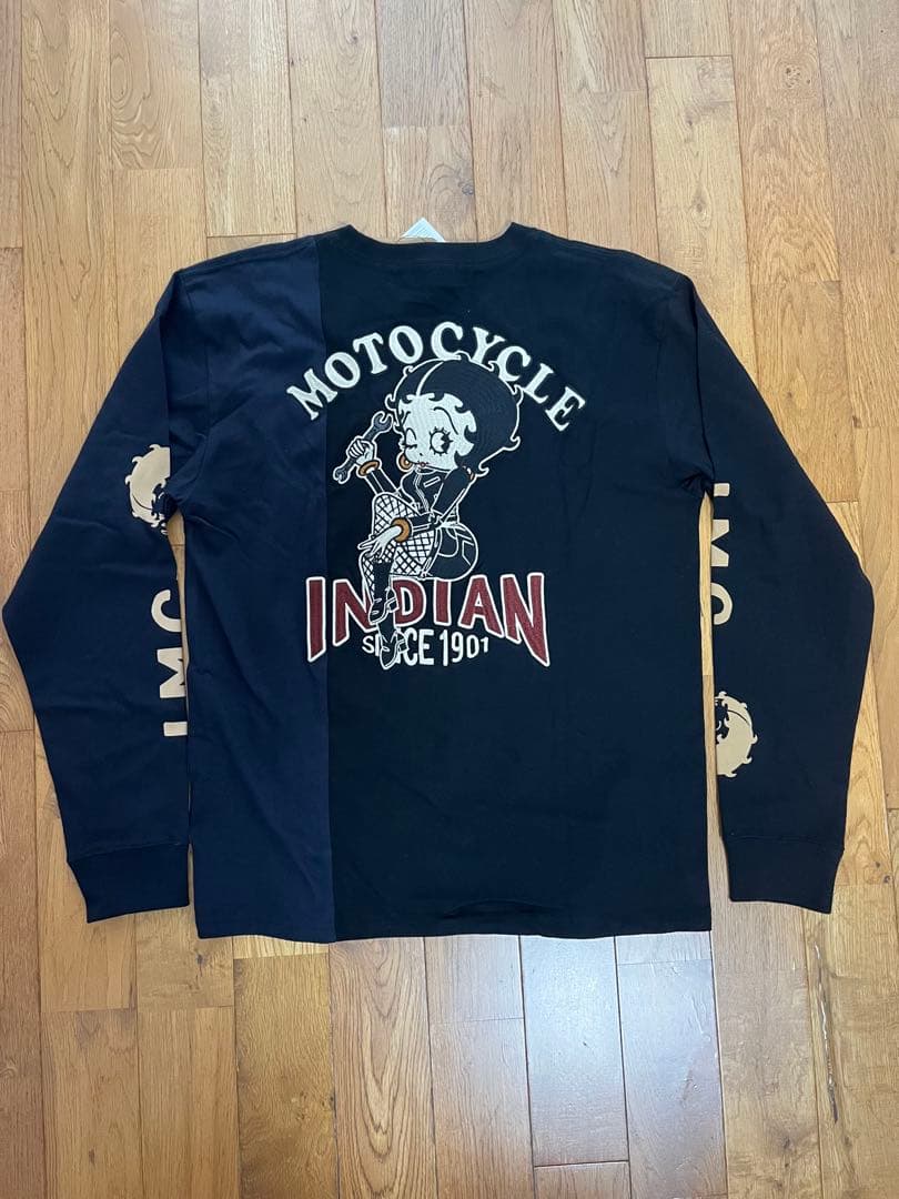 INDIAN MOTORCYCLE Betty Boop 長袖カットソー 未使用
