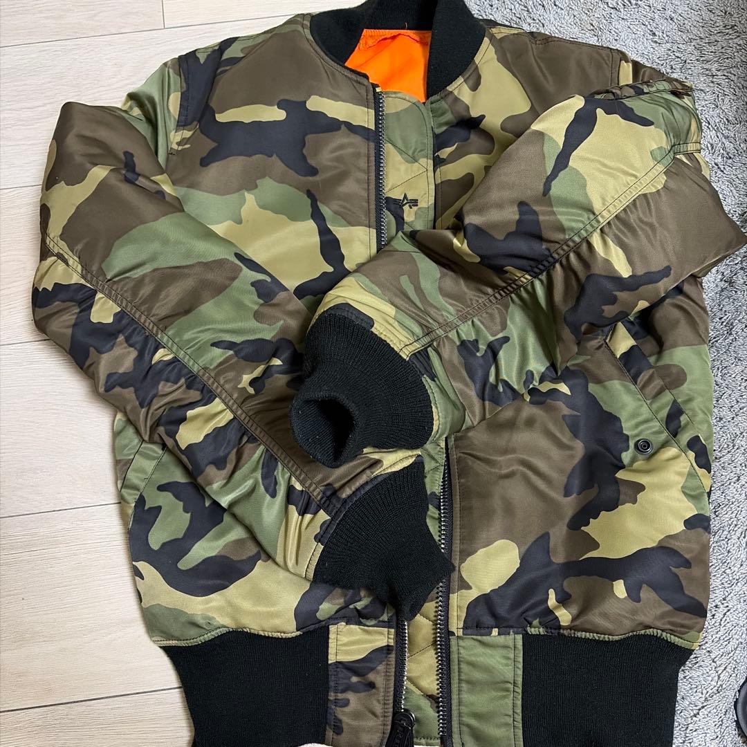 alpha 迷彩 MA-1ジャケット
