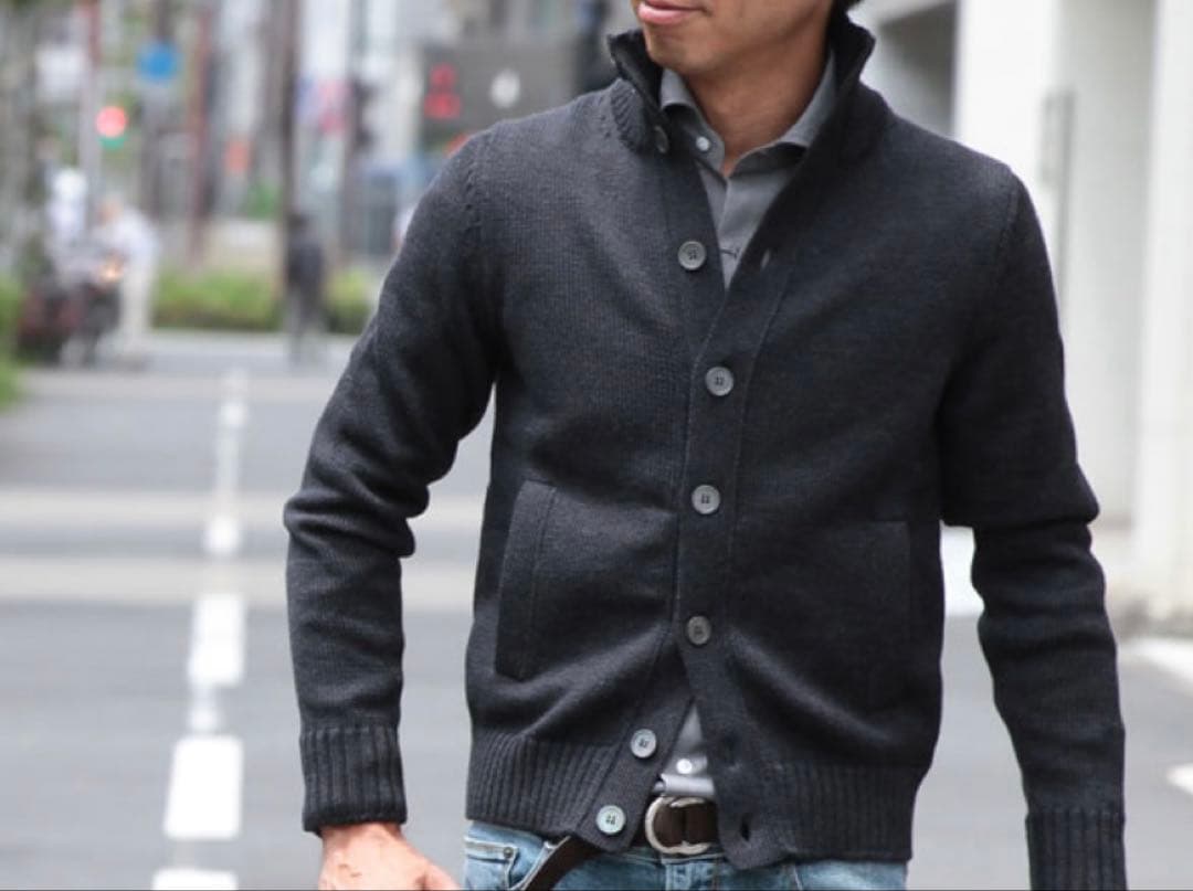 美品　ザノーネ　キョート　48 チャコール　ZANONE CHIOTO