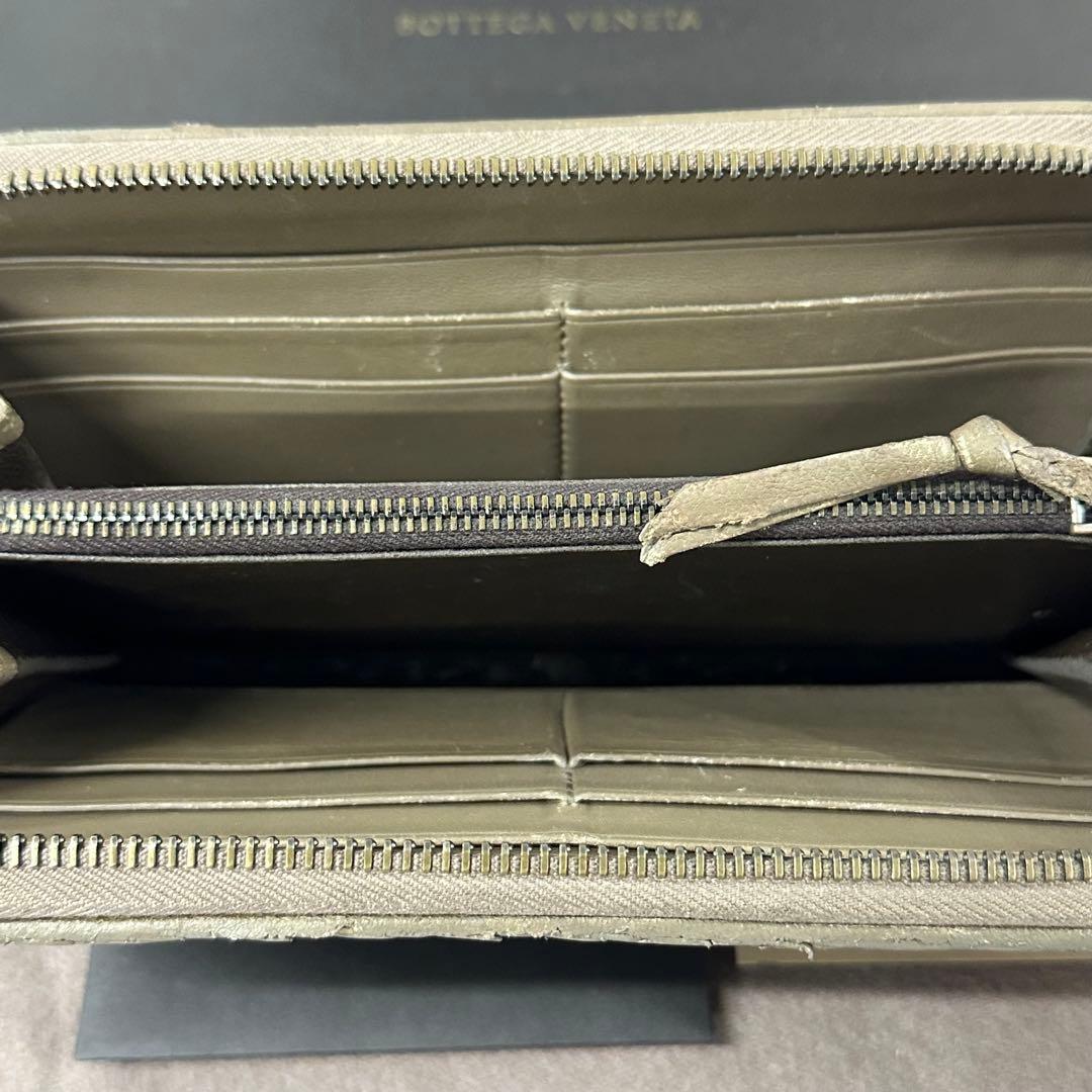 超美品‼️ ボッテガヴェネタ　財布　長財布　イントレチャート　ラウンドファスナー