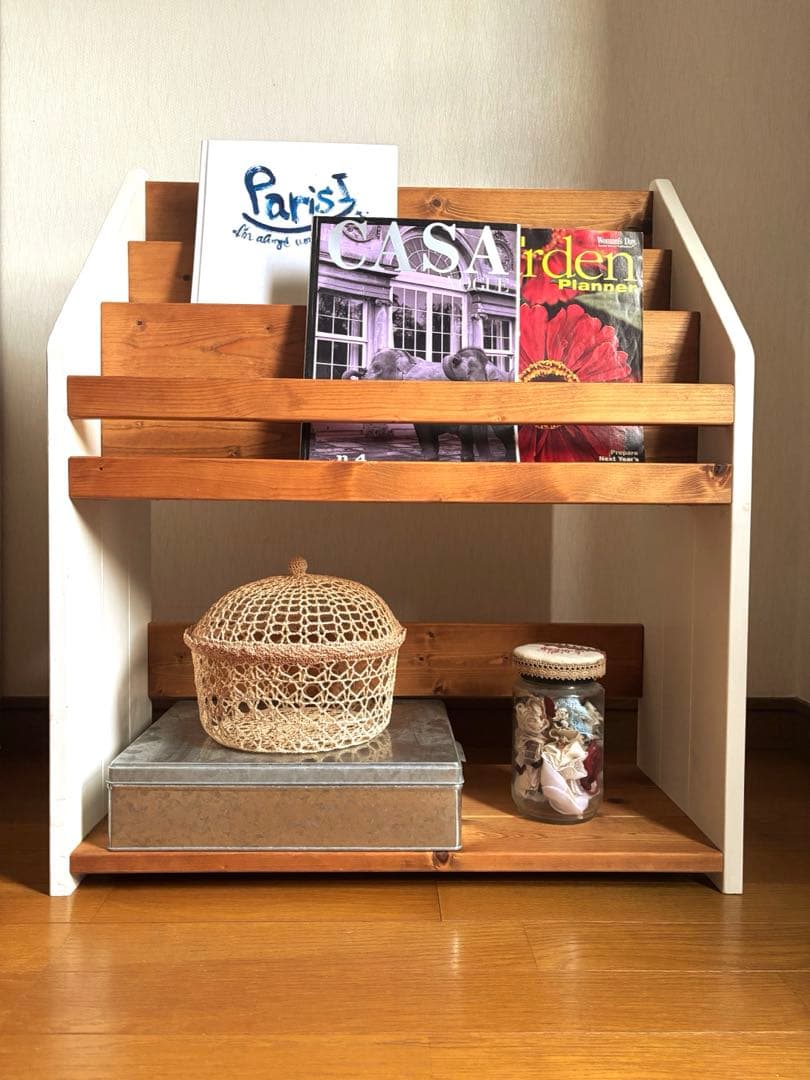 木製 本棚 絵本 絵本棚 ホワイト ブックシェルフ ナチュラル 子供部屋