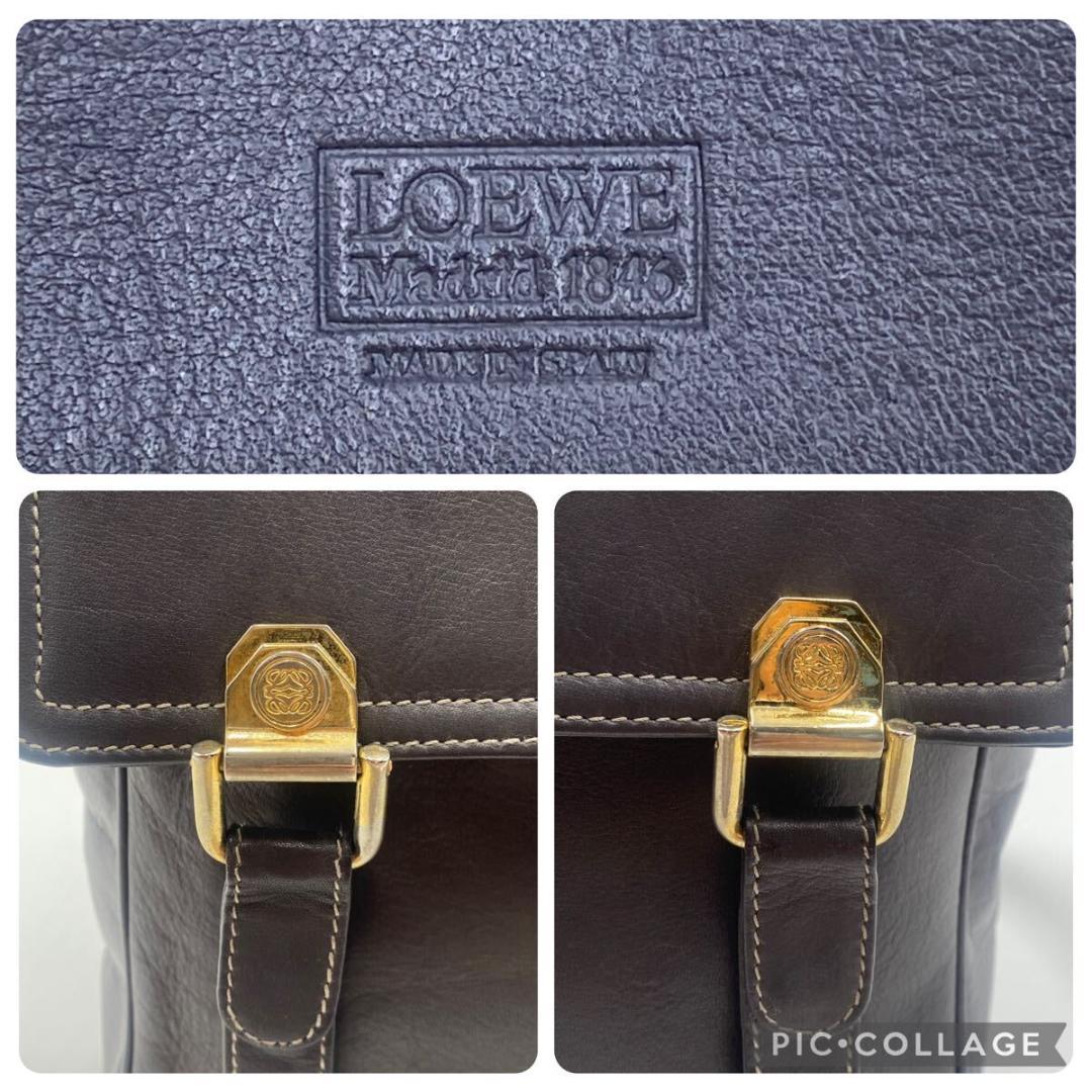 極美品 ロエベ アナグラム ショルダー メッセンジャーバッグ クロスボディ