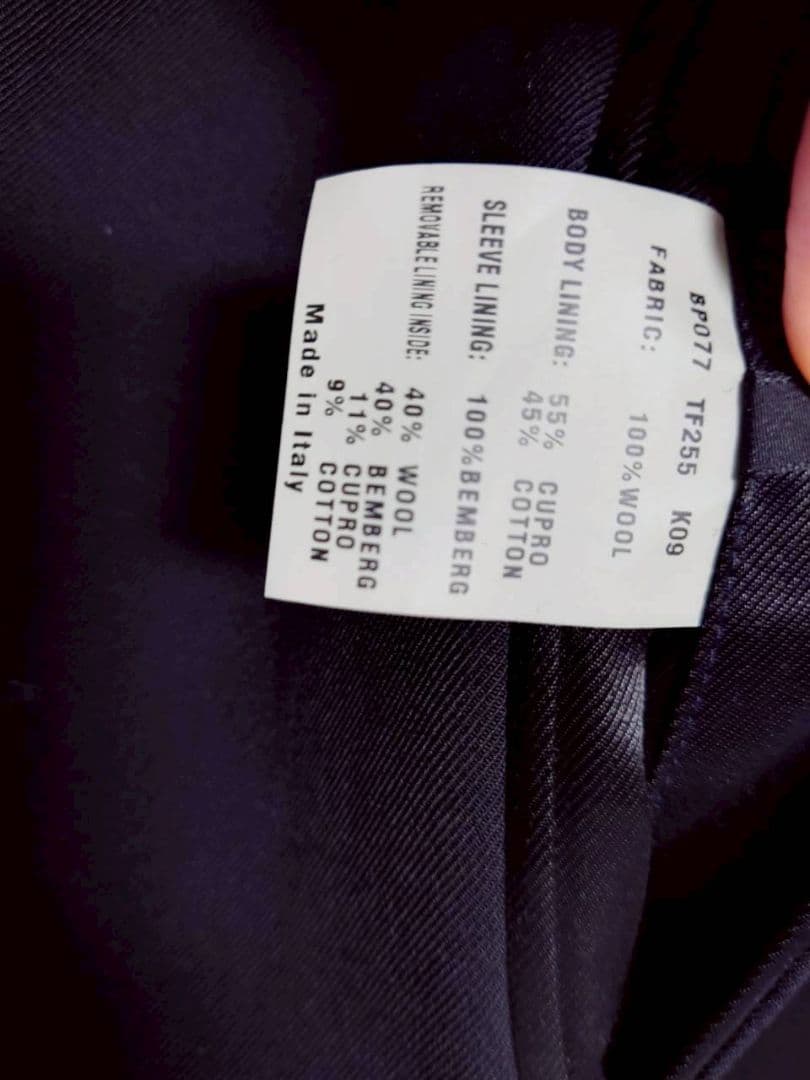 TOMFORD　トムフォード　トレンチコート　メンズ サイズ　52 ブラック