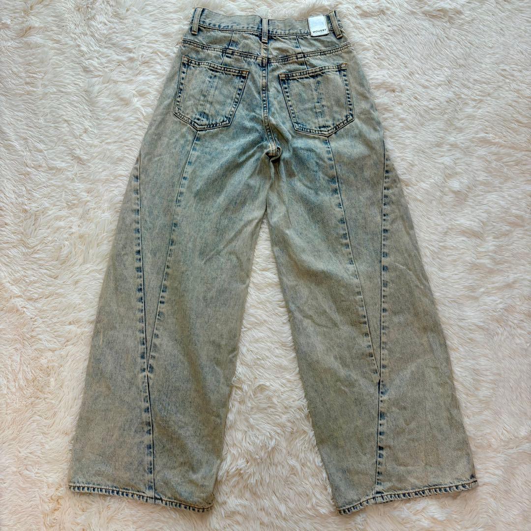 MOUSSY マウジー CURVED LINE CHEMICAL BAGGY