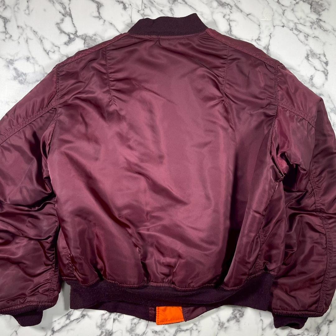 ✨88~92年製✨ (L) ALPHA MA-1 USA 80s ワインレッド