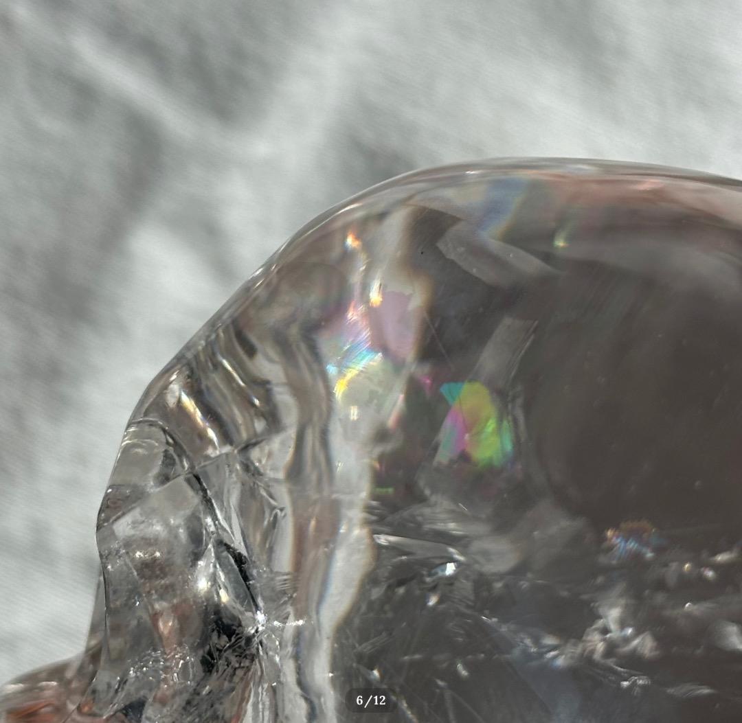 アイリス　スカル 中 【クリアクォーツ 水晶】クリスタル　ブラジル産