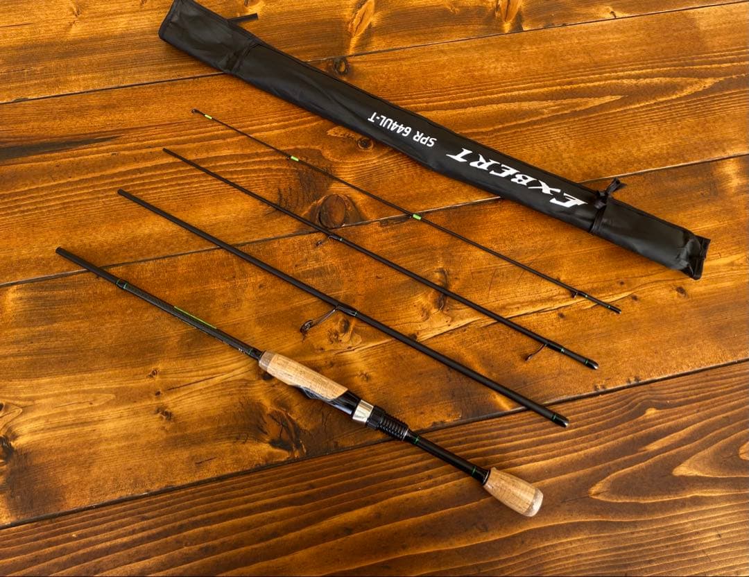 釣り竿セット　4ピースパックロッド　644UL 196cm バスロッド　バス釣り