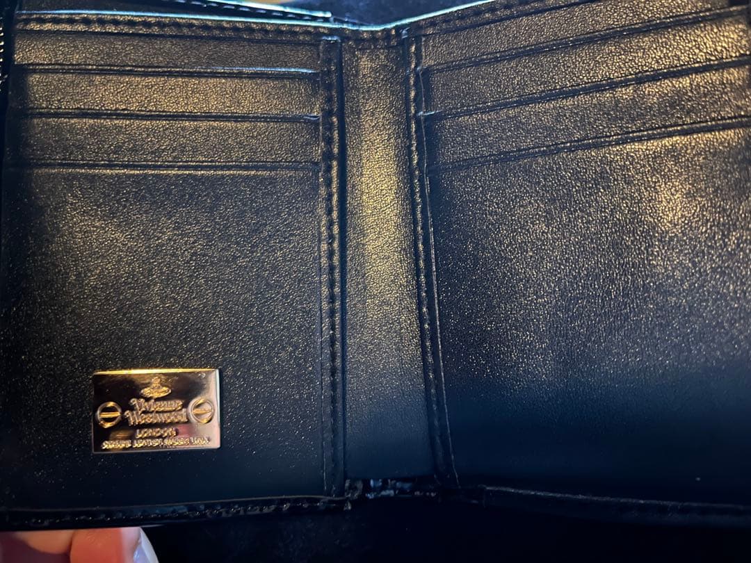 Vivienne Westwood ブラック 三つ折り財布