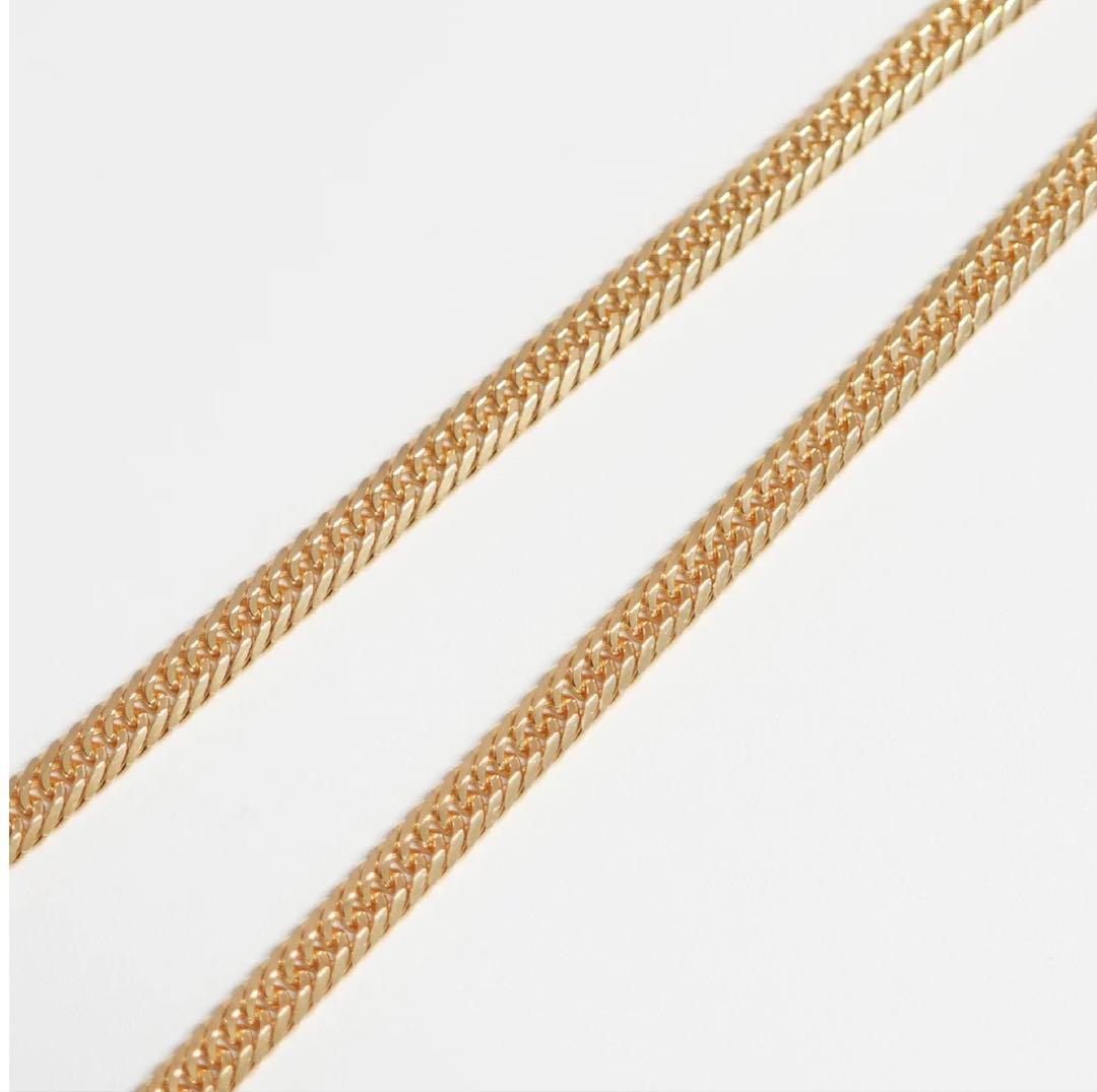 【値上げ予定】K18 トリプル8面カット ネックレス 18g 45cm