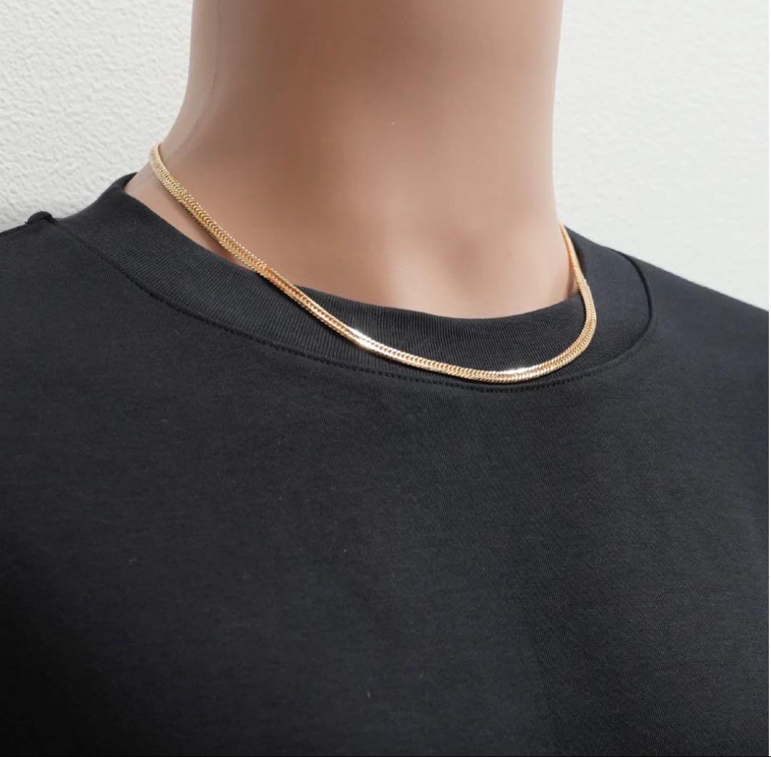 【値上げ予定】K18 トリプル8面カット ネックレス 18g 45cm