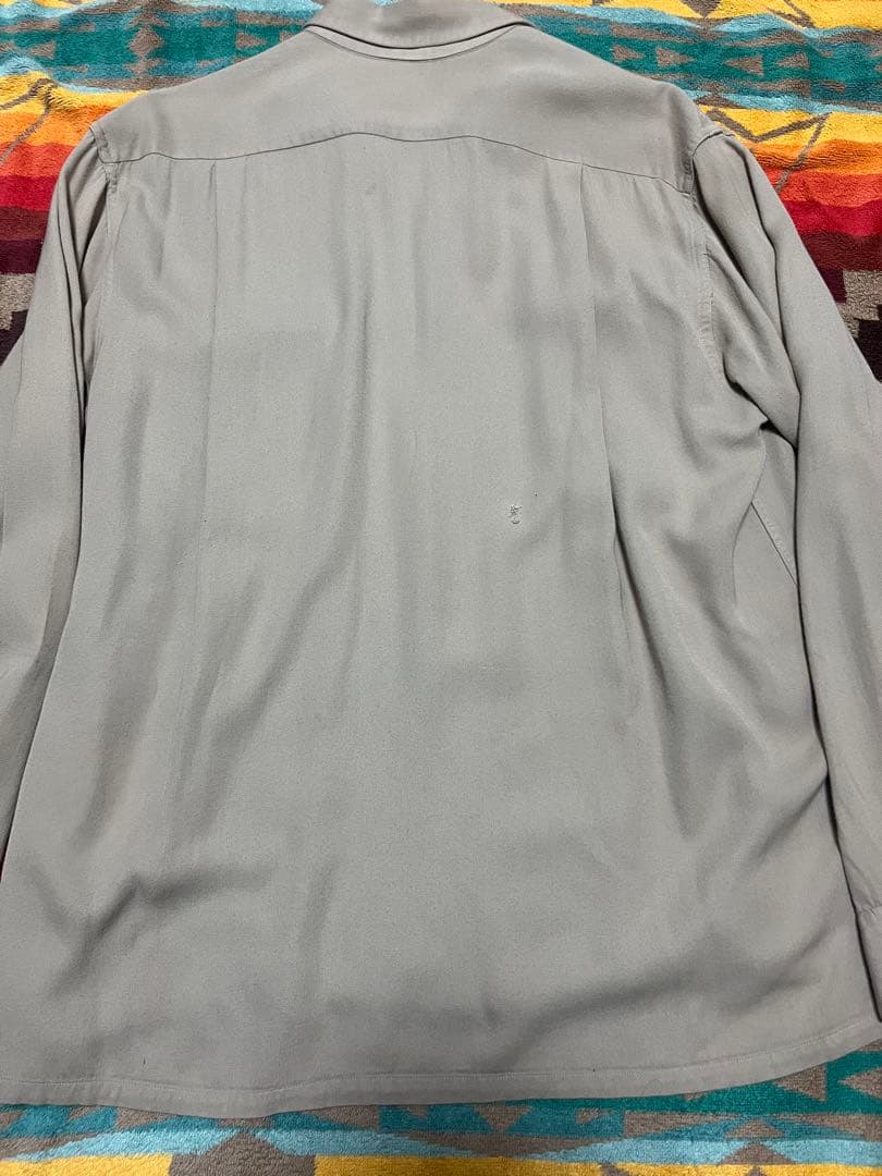 50s レーヨンギャバジンシャツ