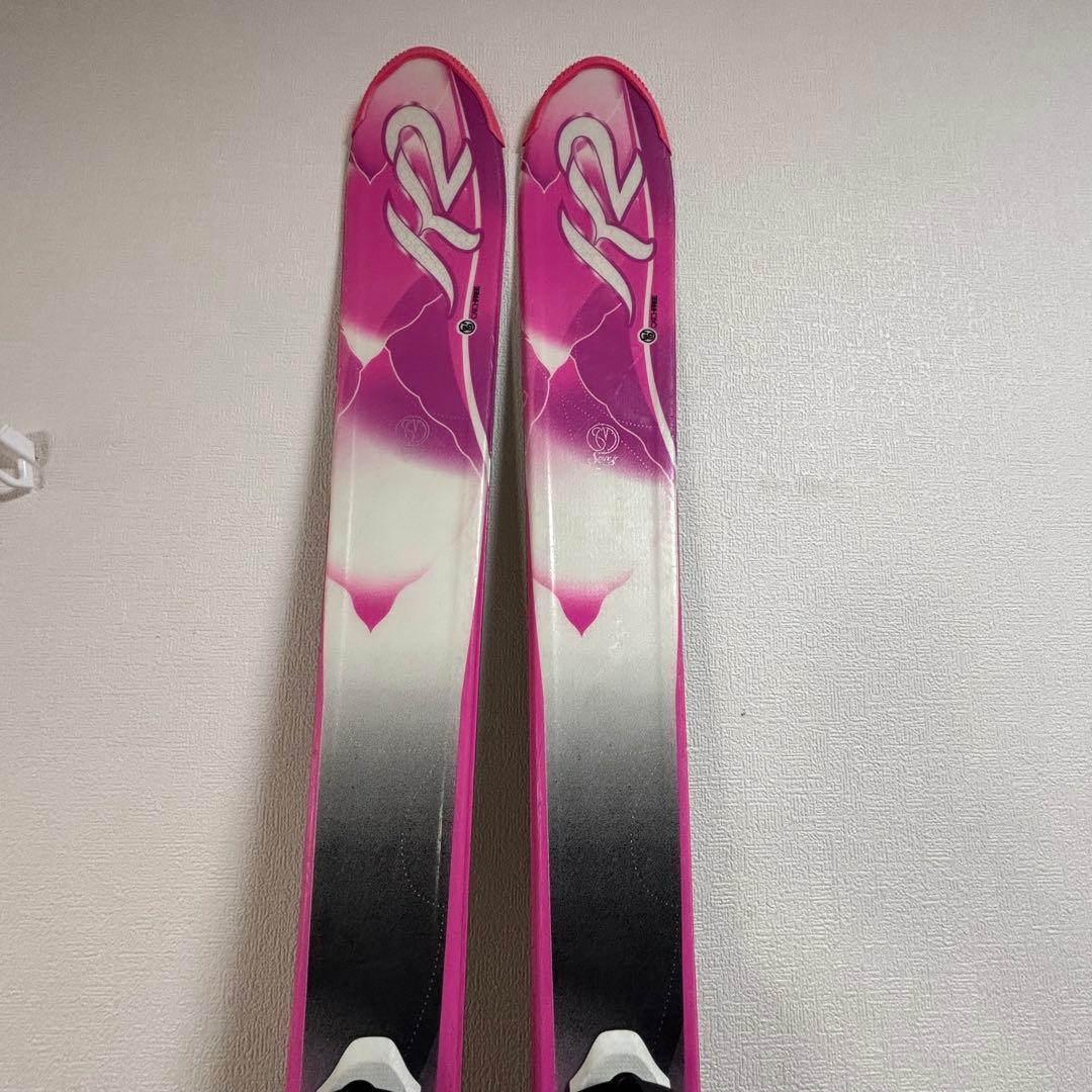 ジュニアスキーセット　K2 136cm 24-24.5cm ストック付