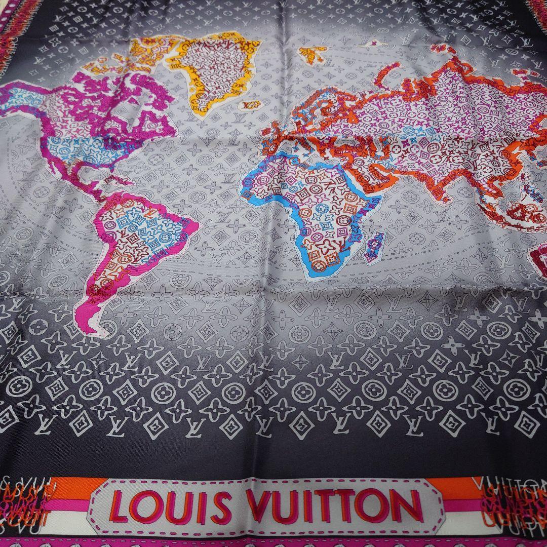 LOUIS VUITTON 世界地図デザイン ストール