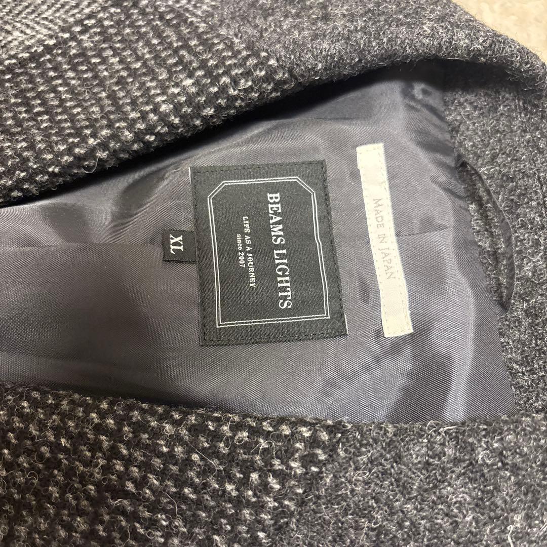 BEAMS LIGHTS×HARRIS TWEED チェスターコート　XLサイズ