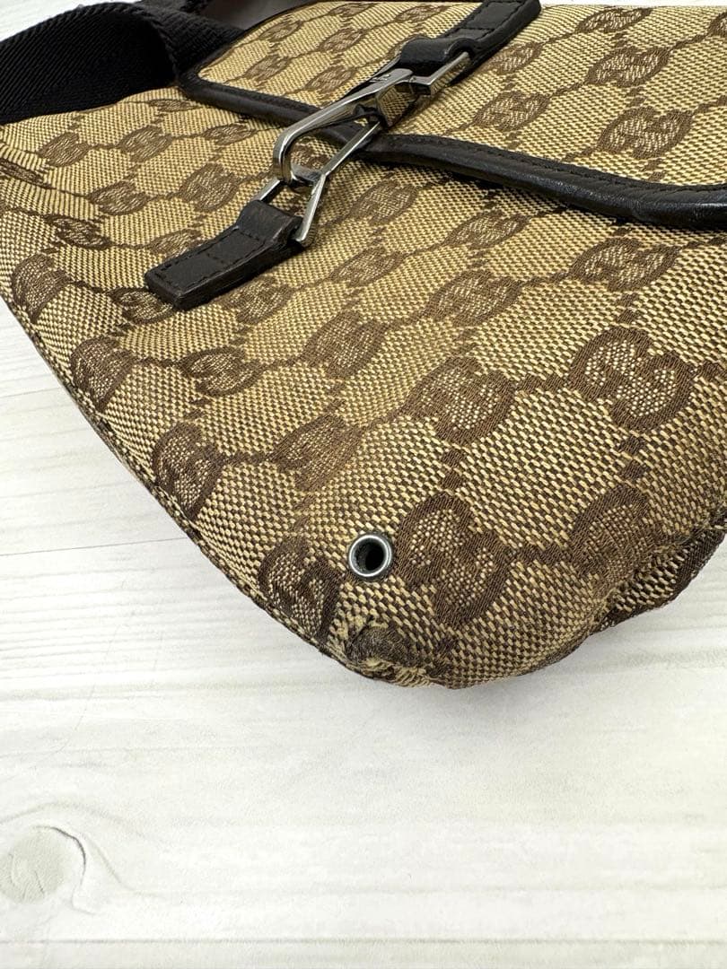 GUCCI グッチ　GGロゴ　ウエストバッグ　ショルダーバッグ　ジョッキー