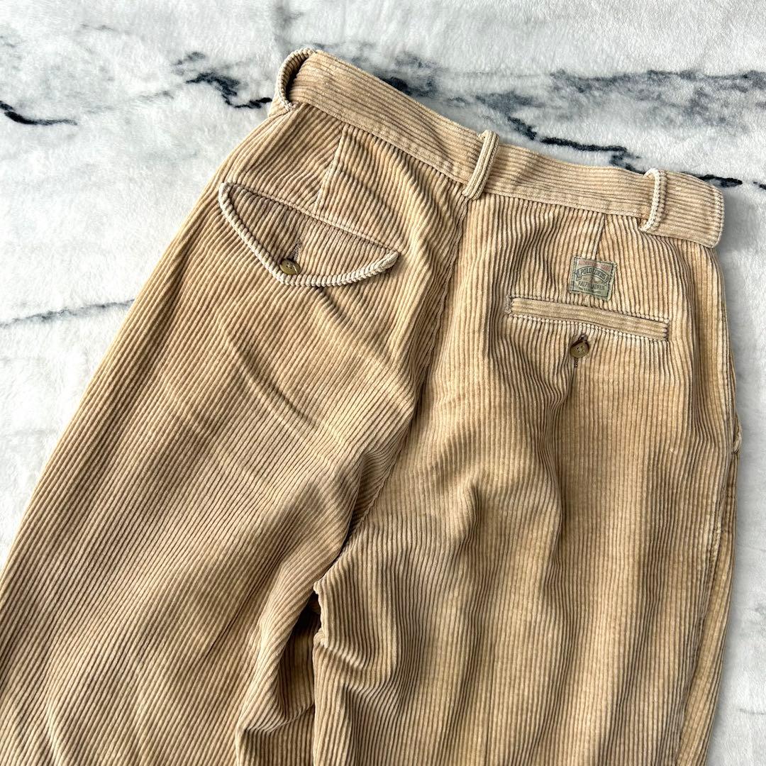 90s ポロバイラルフローレン　コーデュロイパンツ　初期タグ　28/34
