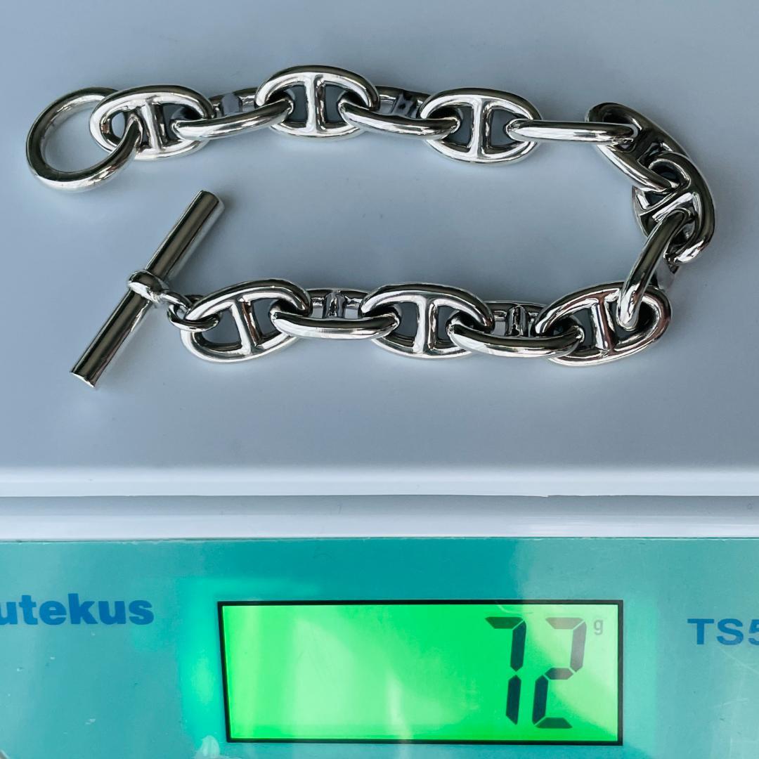 メンズ ブレスレット シルバー925 アンカーチェーン シェーヌダンクルデザイン