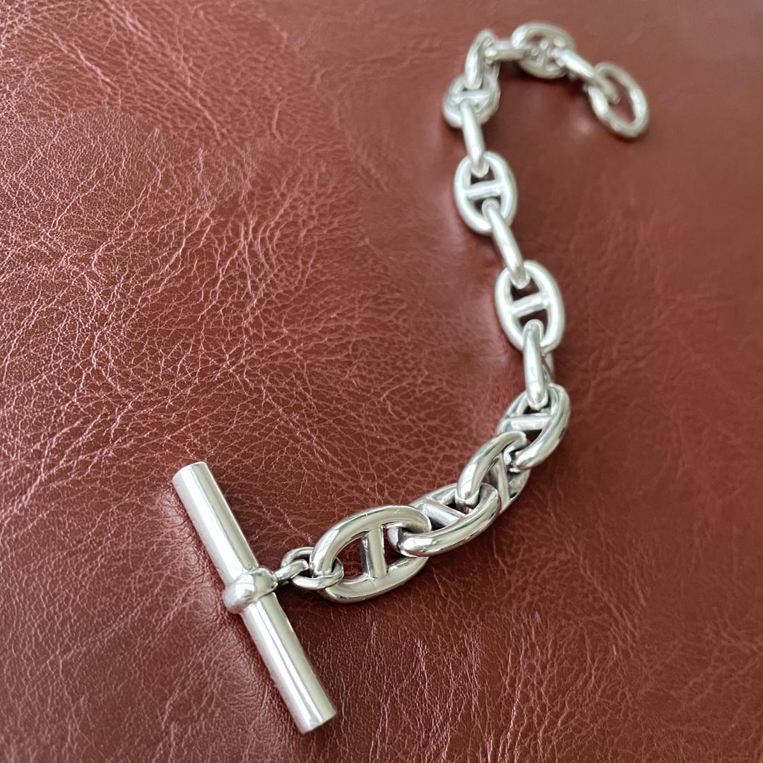 メンズ ブレスレット シルバー925 アンカーチェーン シェーヌダンクルデザイン