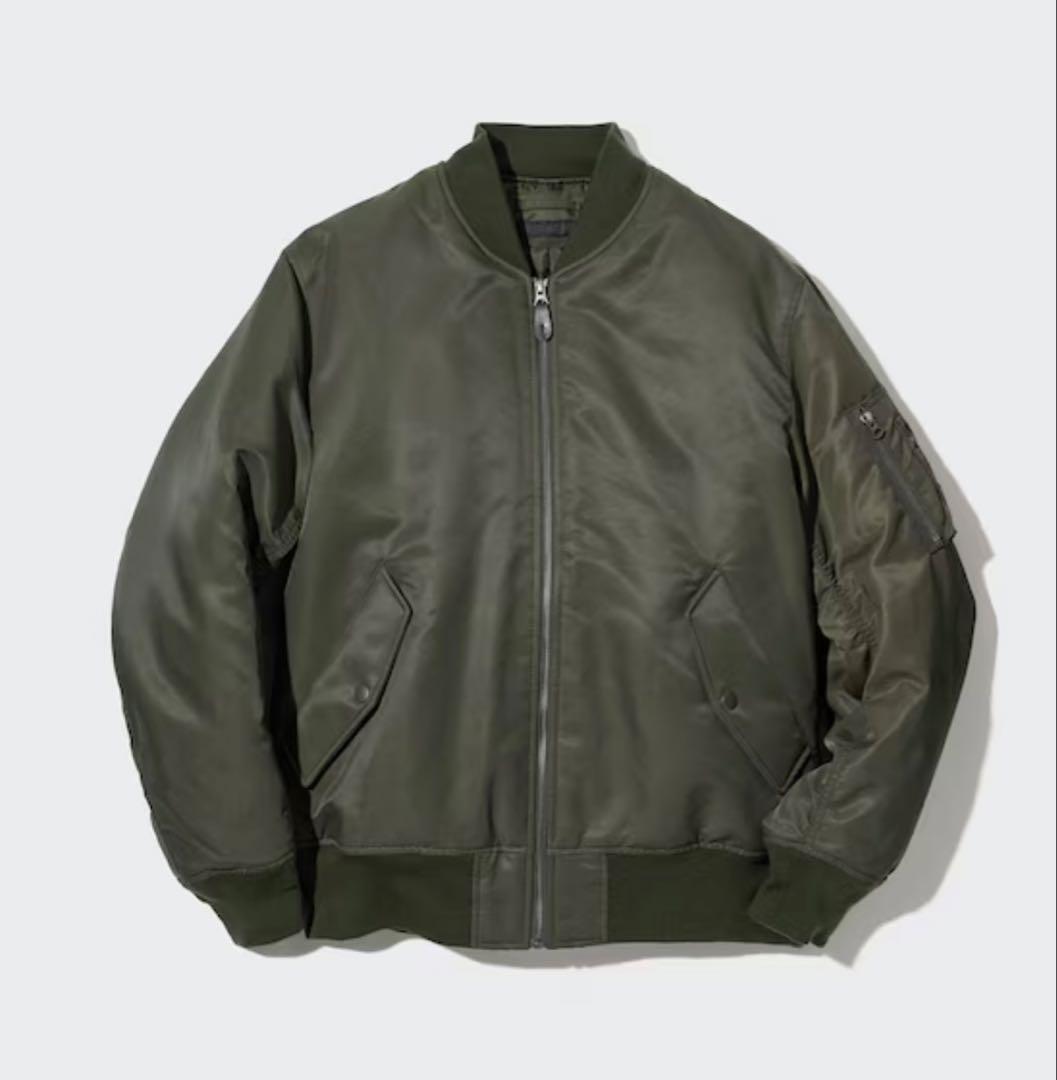 希少サイズ　XXL　ユニクロ(UNIQLO ) MA1ブルゾン　カーキ