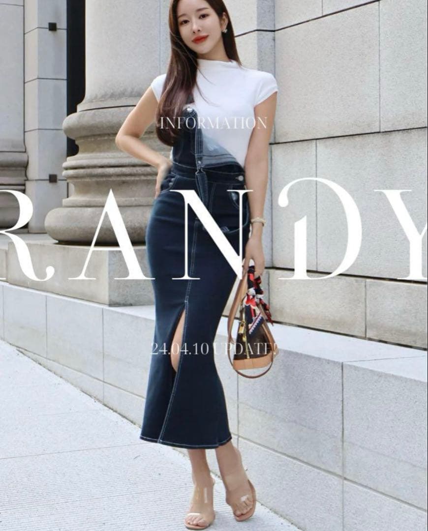 Randy デニム サロペット スカート