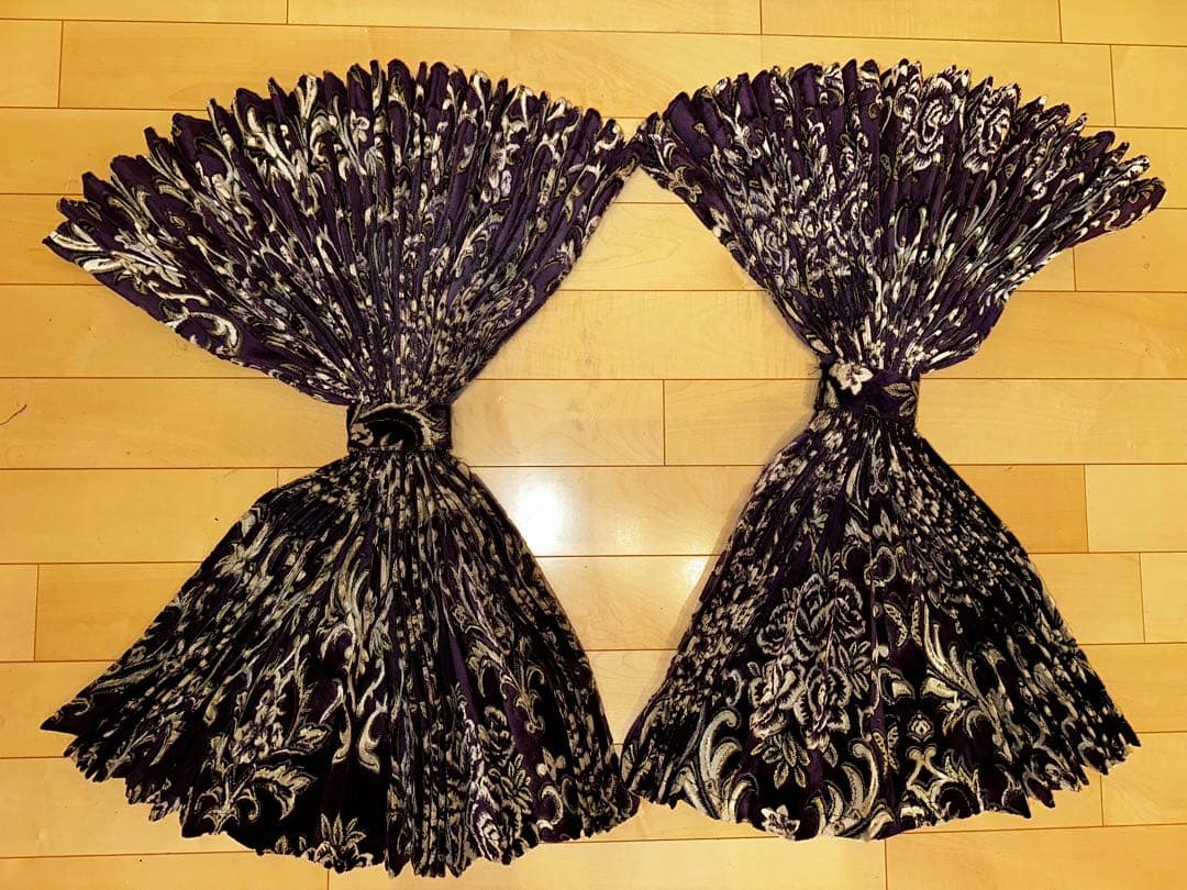 金華山　華恋　紫　サイド（仮眠）、フロントカーテンセット　大型　4トンワイド用