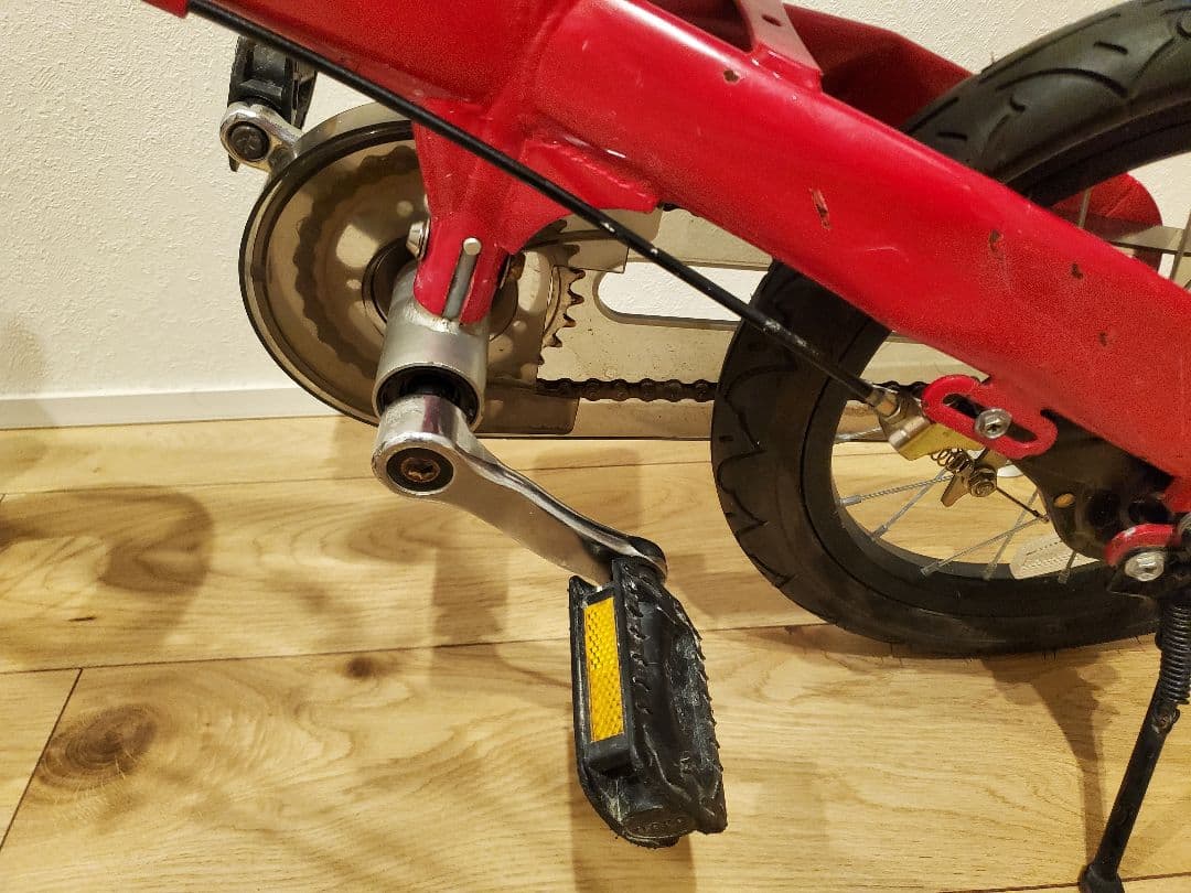 へんしんバイク　x14 14インチ　赤　スタンド付き