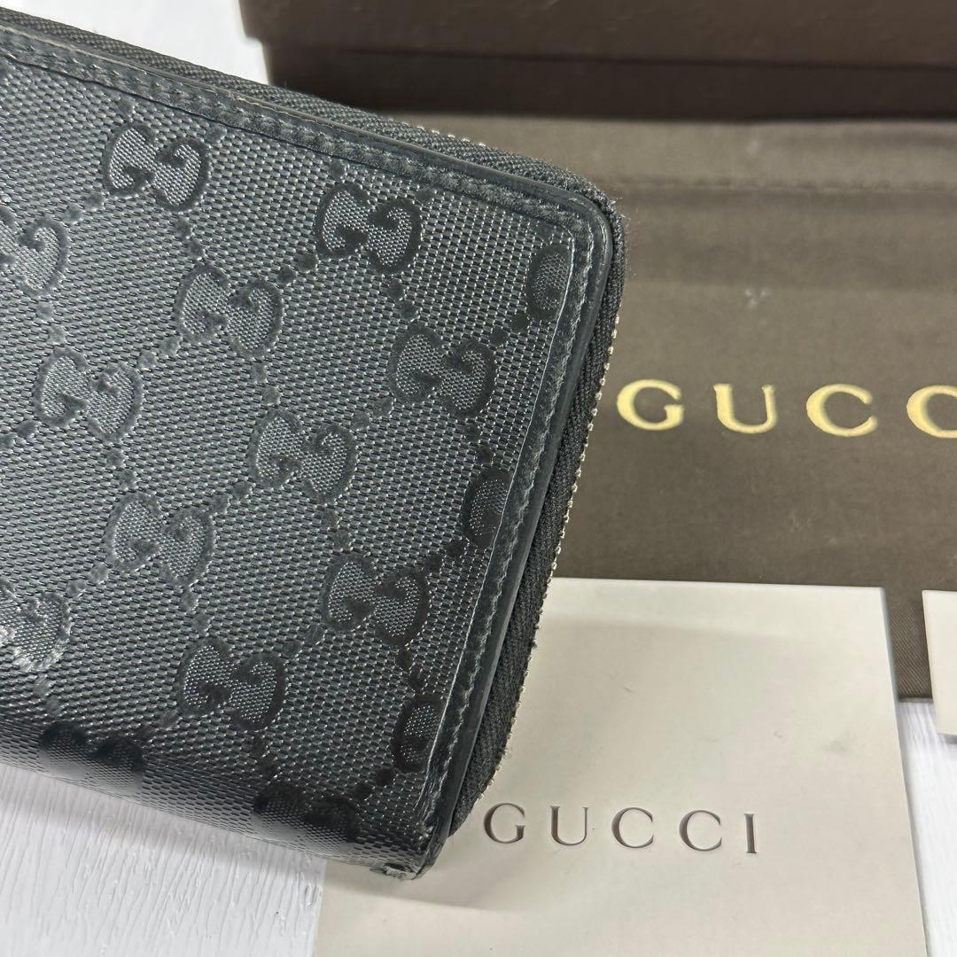 新品同様‼️ グッチ　GUCCI 財布　長財布　インプリメ　ラウンドファスナー