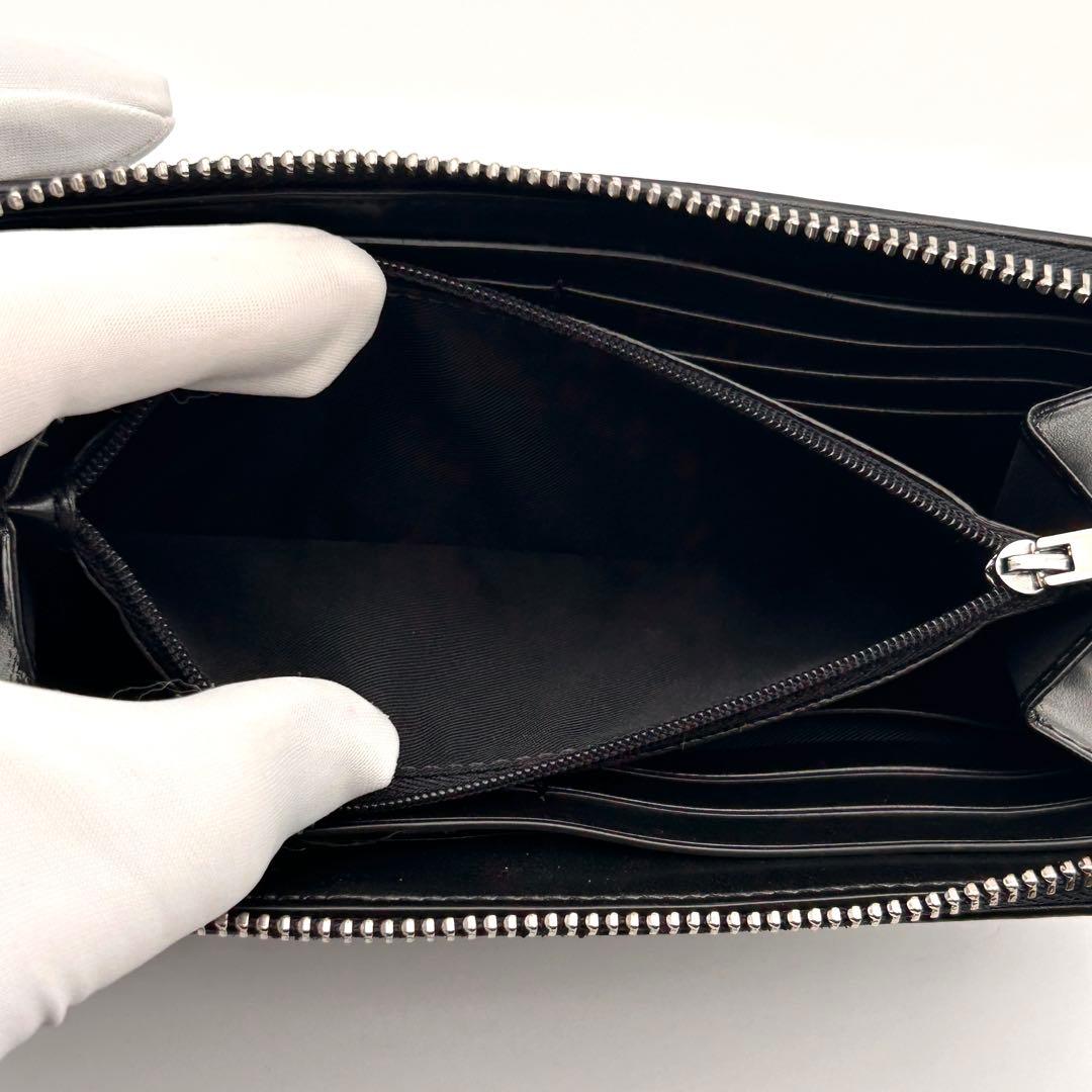 ✨極美品✨ COACH コーチ 長財布 ラウンドファスナー ブラック レザー