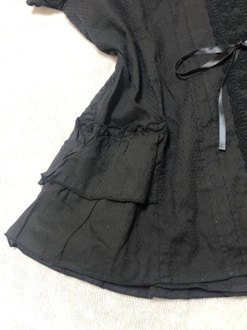 axe femmeビスチェ ブラウス　フリルトップス　y2kリズリサ姫系　リボン