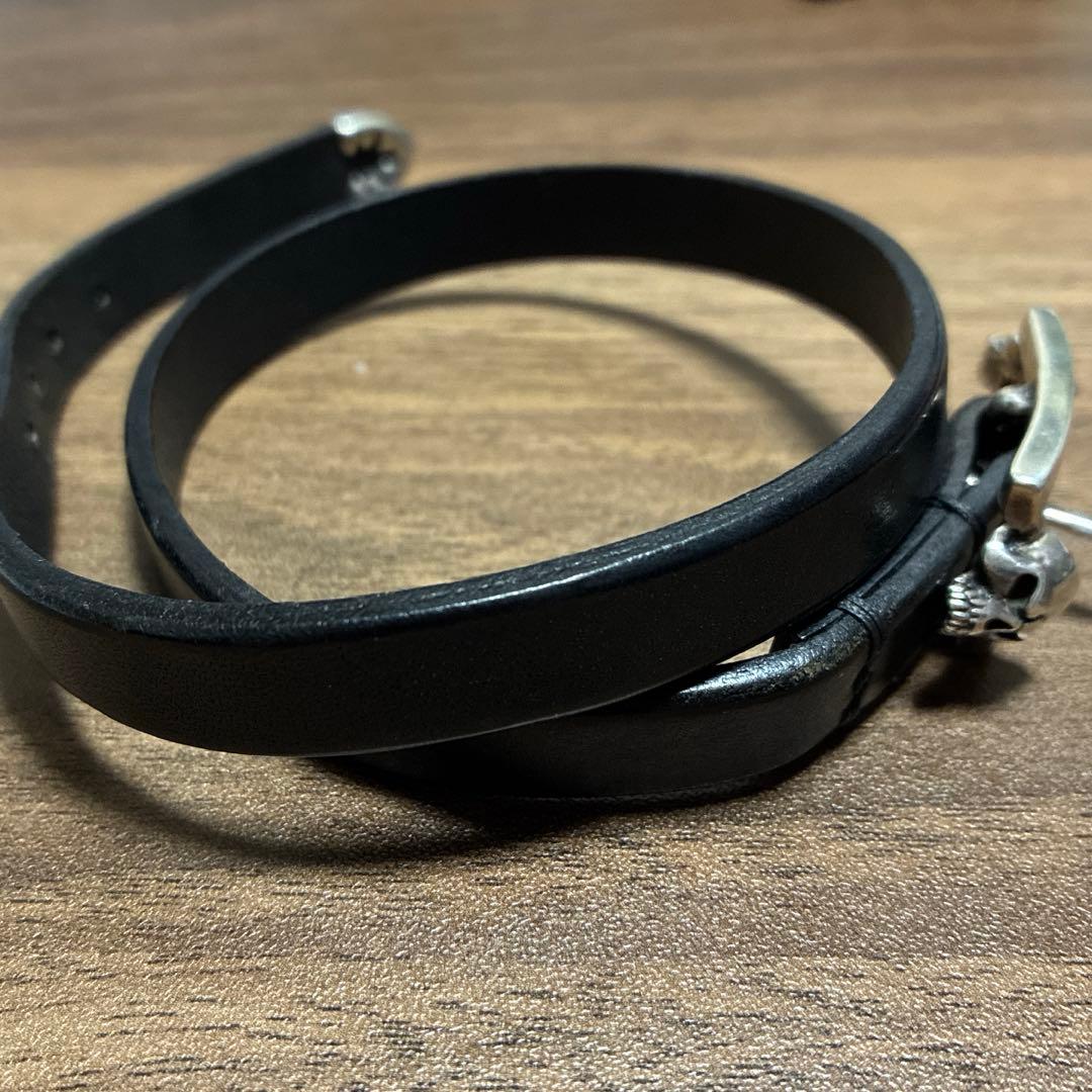 サーティーンデザインズ ダブルローリングレザーブレスレット