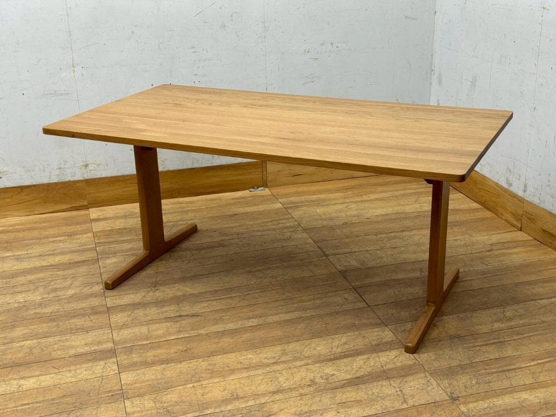 T1550☆展示品☆無印良品　リビングダイニングテーブル　オーク材　W1500