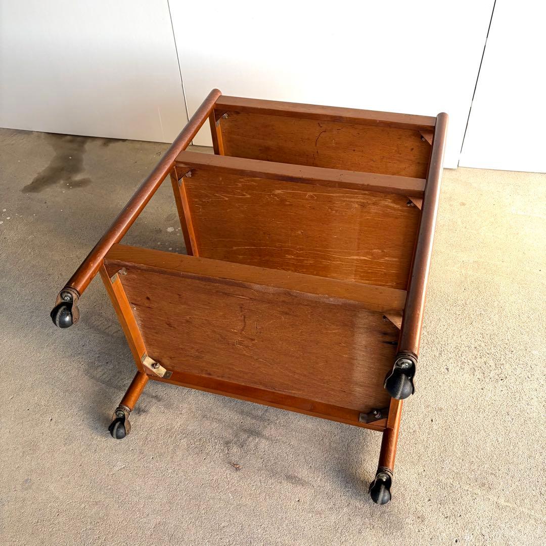 ワゴン　ウッド　ミッドセンチュリー　ビンテージ　アンティーク　レトロ