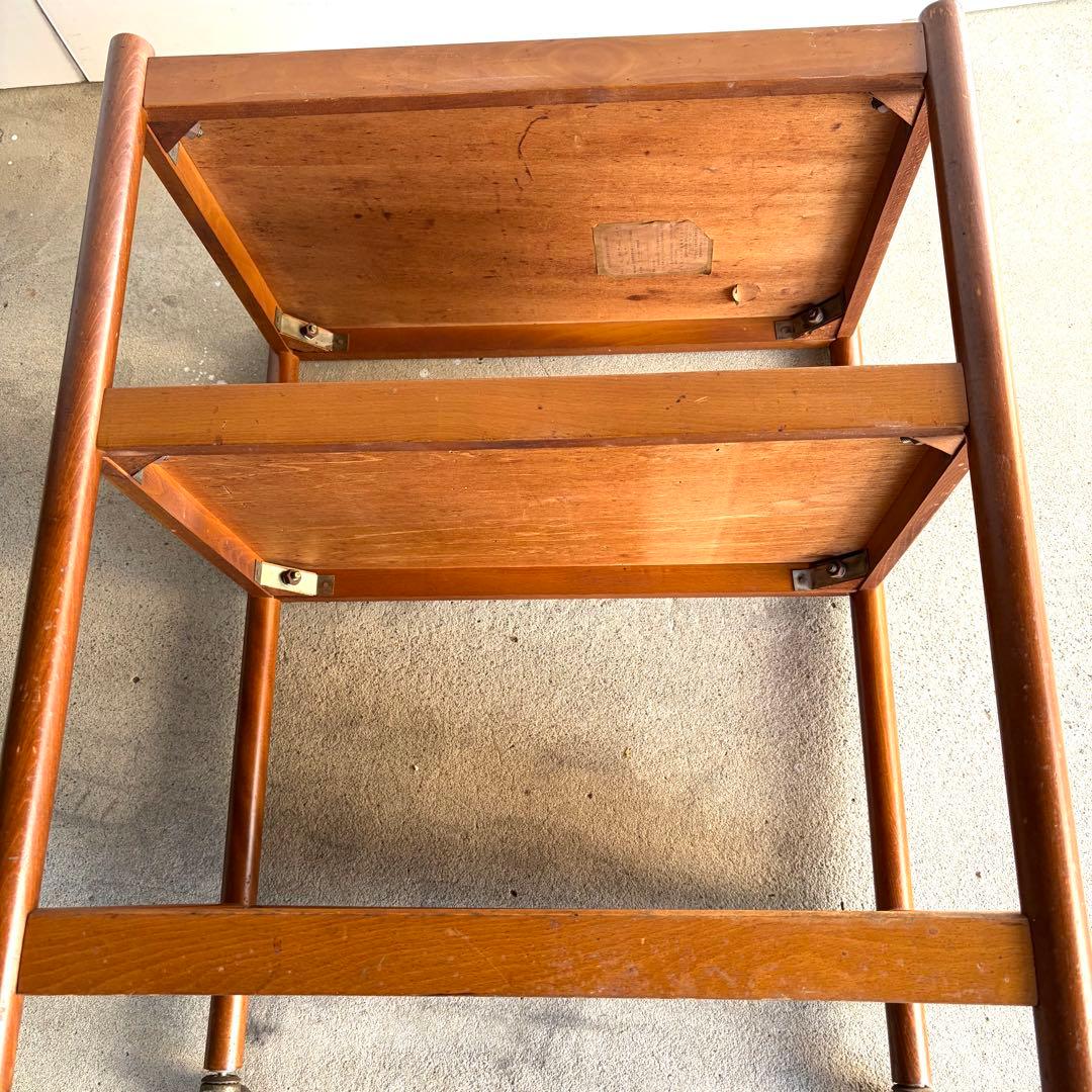 ワゴン　ウッド　ミッドセンチュリー　ビンテージ　アンティーク　レトロ