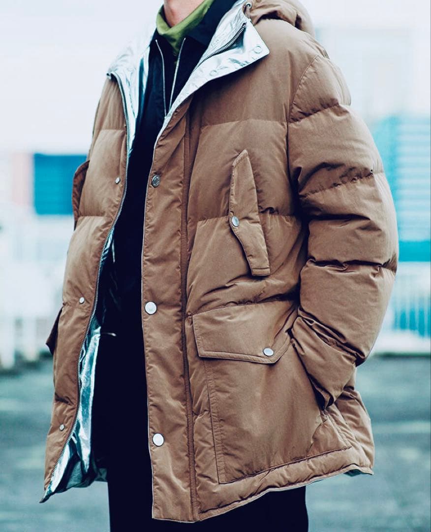 エルメス モカブラウン ダウンジャケット 48