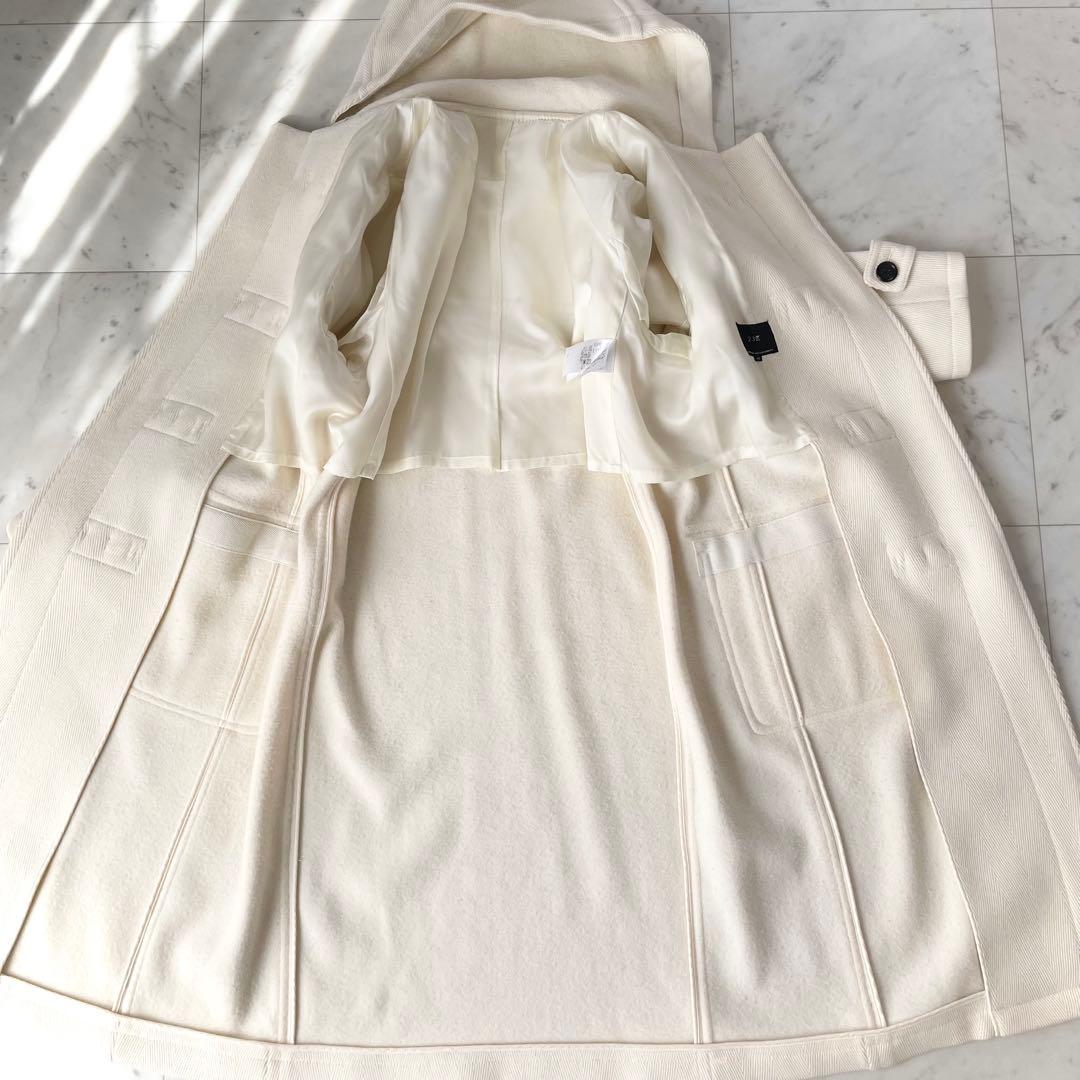 美品✨23区 ヘリンボーン ダッフルコート 定価8万 クリーニング済 サイズ40