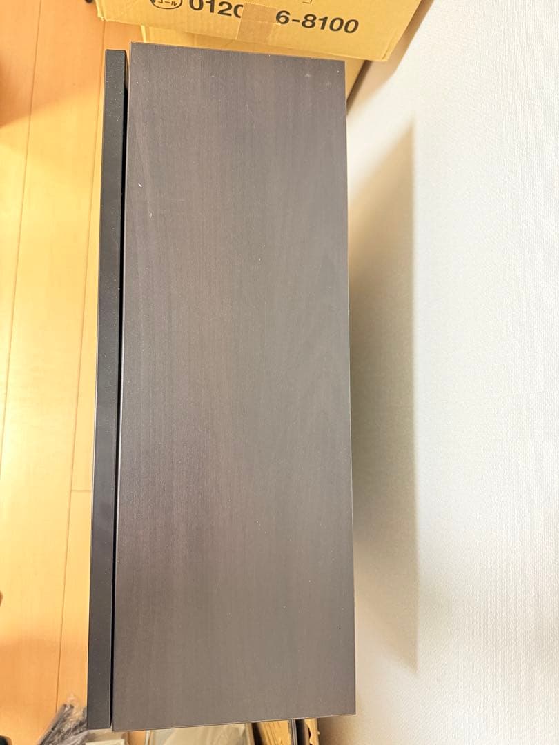 IKEA ベストー　ブラックキャビネット ミラー仕上げ　2個セット