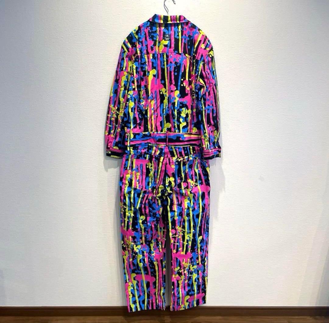 ★未使用に近い美品★ LOVE'S ROCK ペイントツナギ ゆるダボ 原宿系