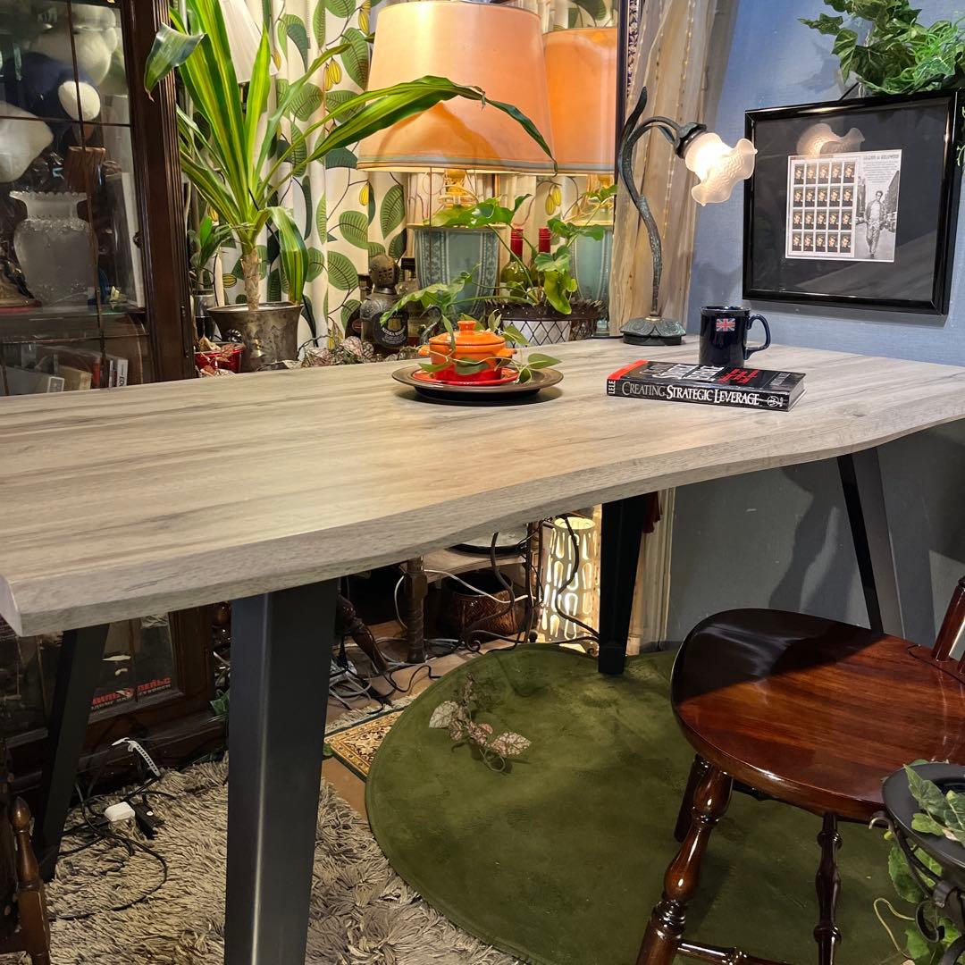 なっちゃん 　天板のみ　インダストリアル系　一枚板風　ダイニングテーブル