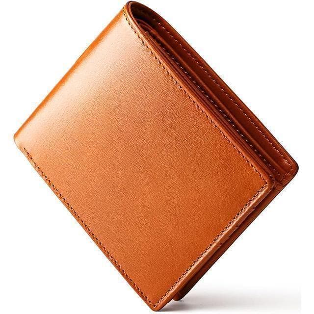【新品】 栃木レザー 二つ折り財布 本革 メンズ 小銭入れ 財布 ブラウン