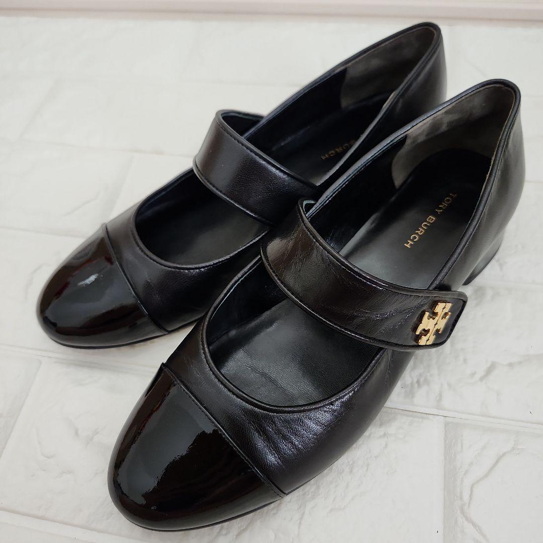 【美品】定価5.9万　Tory Burch ブラック メリージェーン パンプス